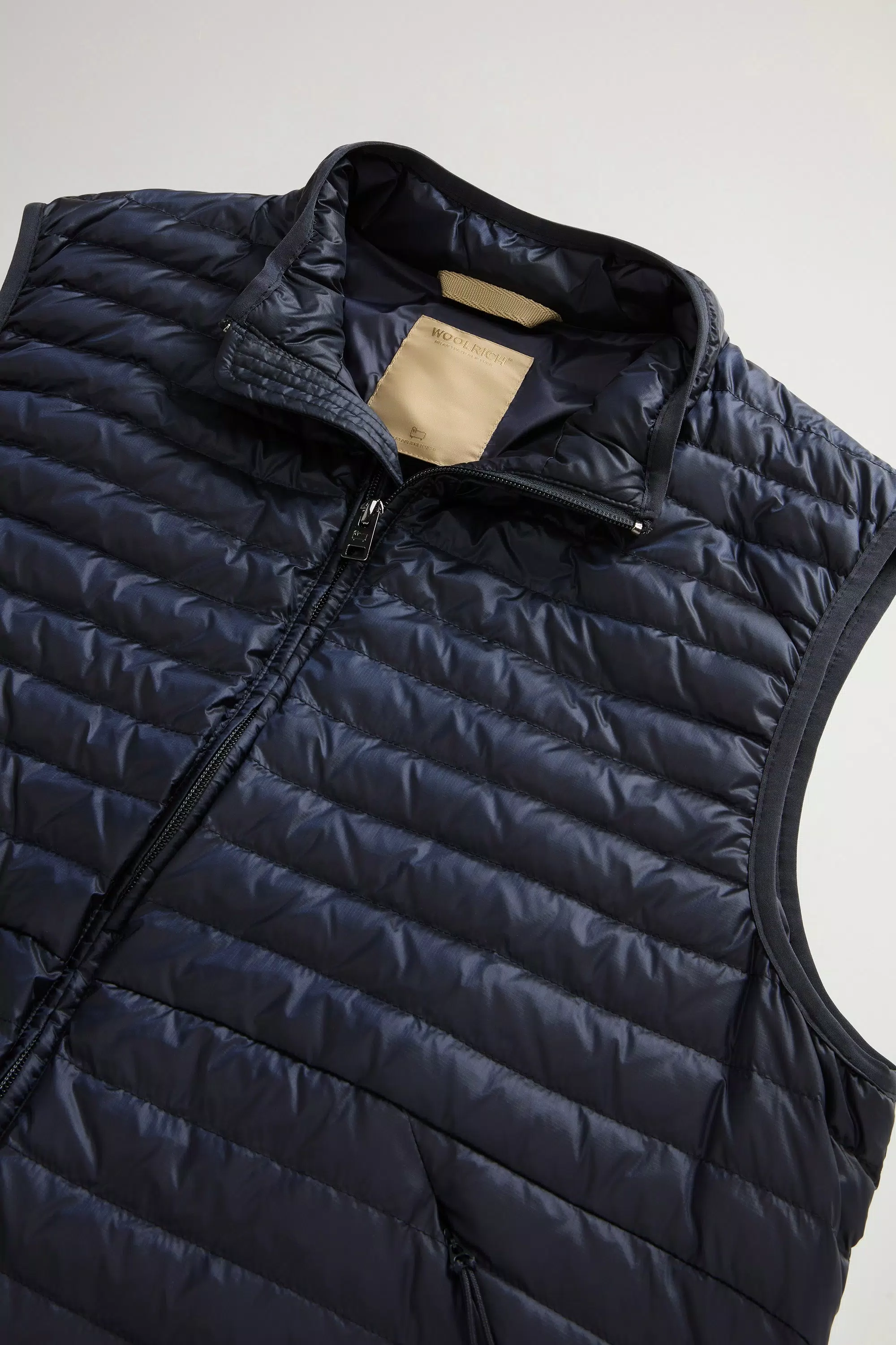 Allen Padded Vest in Ripstop Nylon - Melton Blue