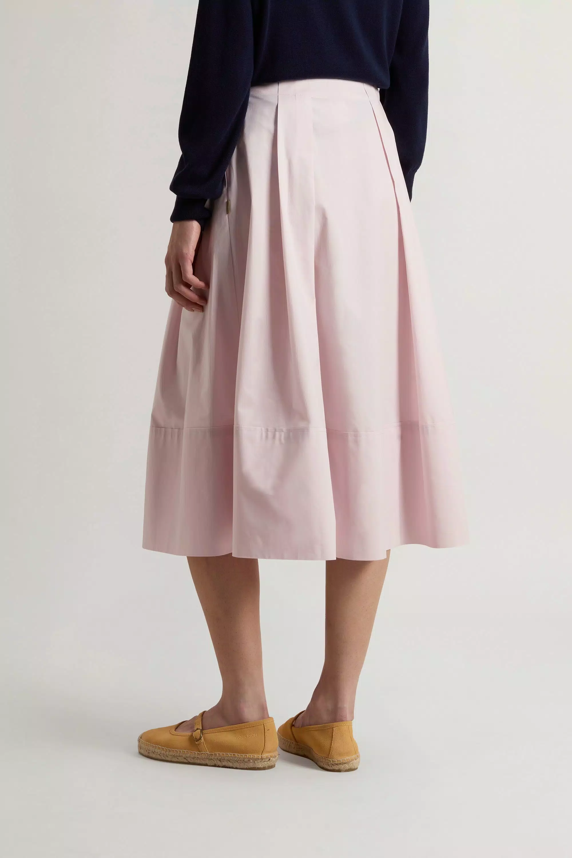 Pure Cotton Poplin Skirt - Pale Lilac