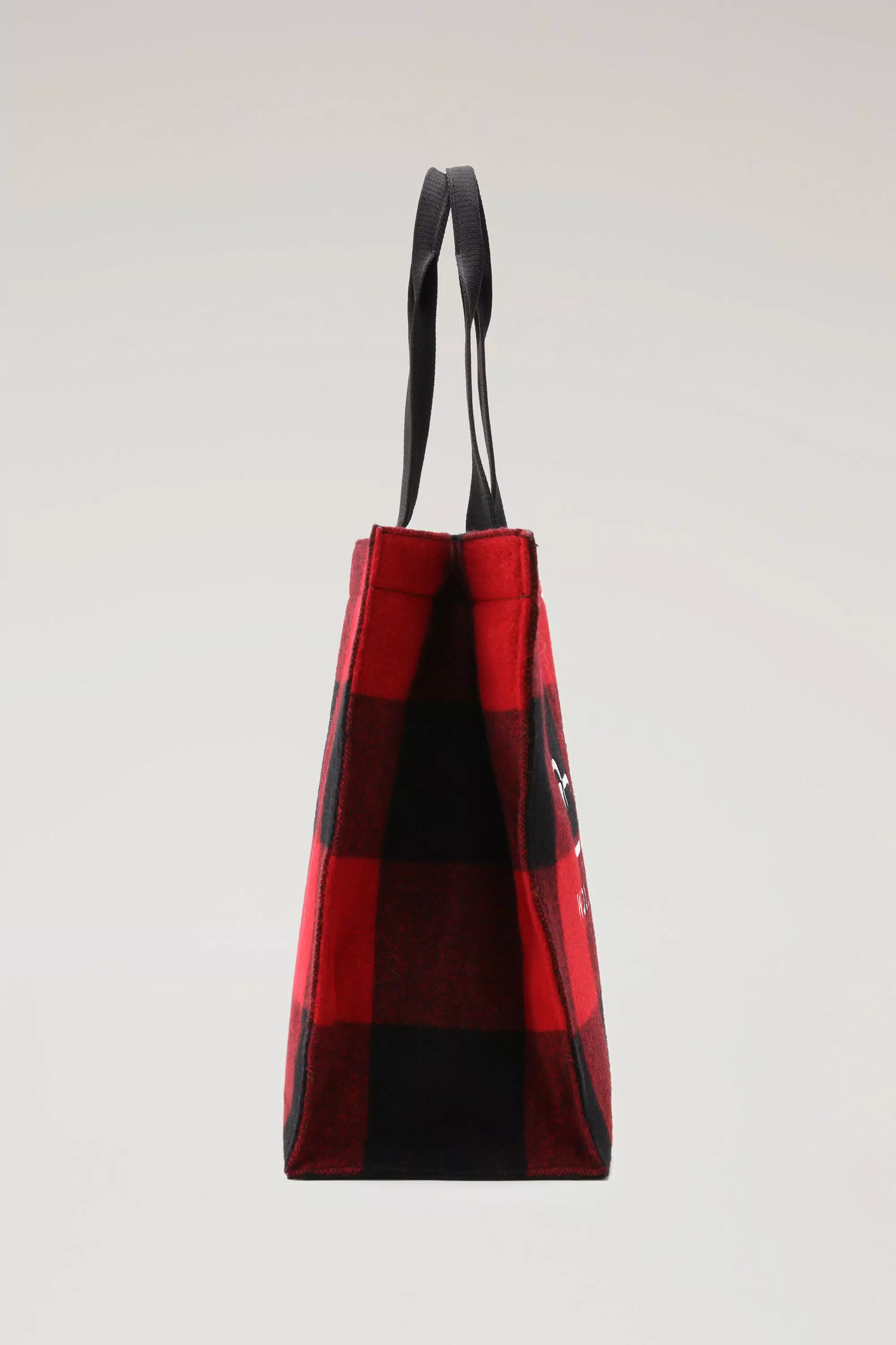 Buffalo Check American Wool Tote - Red Buffalo