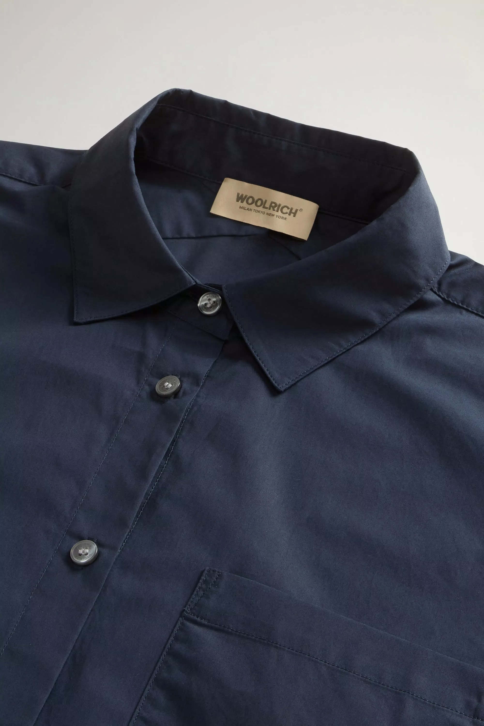 Boyfriend Shirt in Pure Cotton Poplin - Melton Blue
