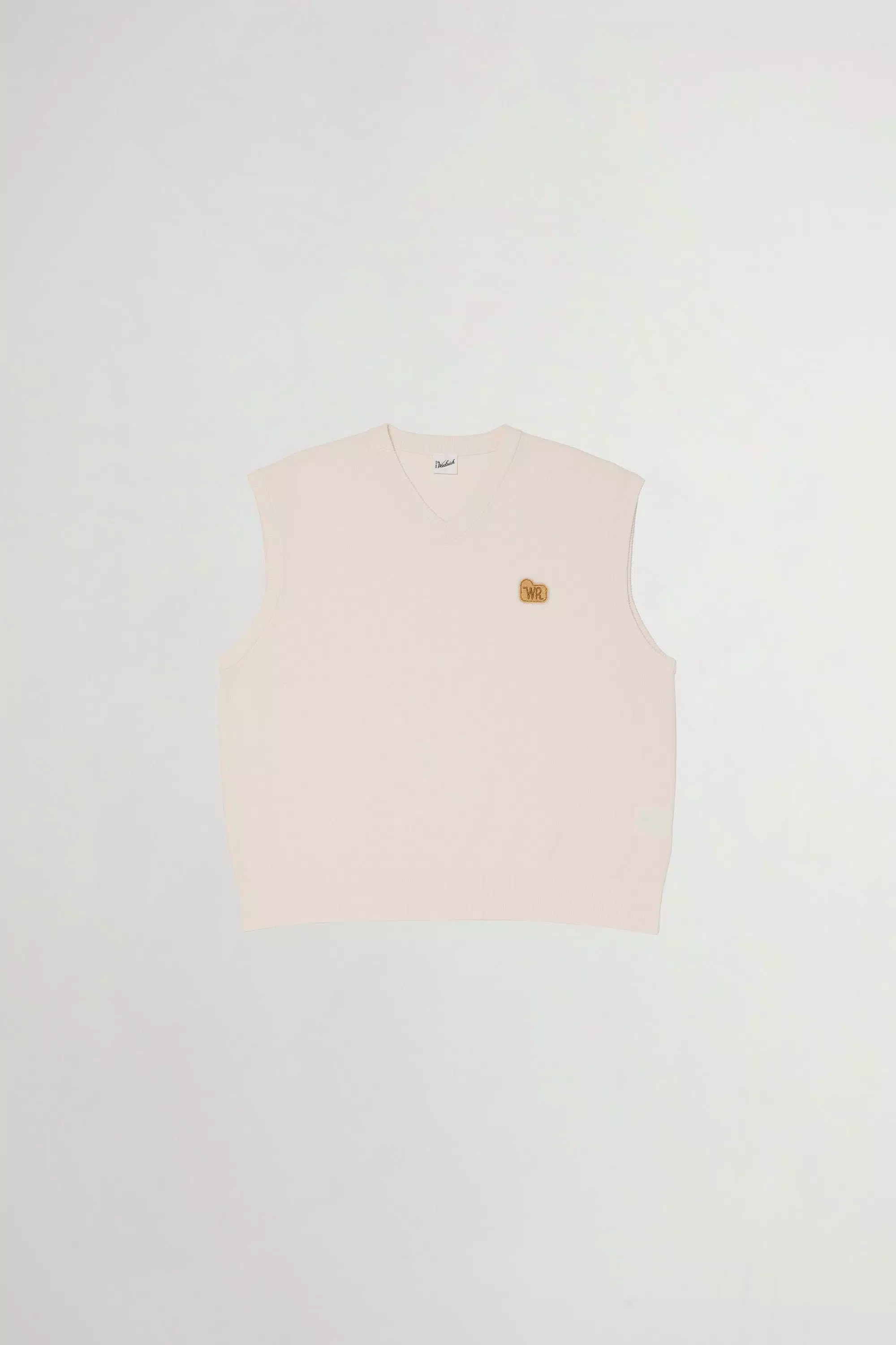 Vest in Pure Cotton Pique - White