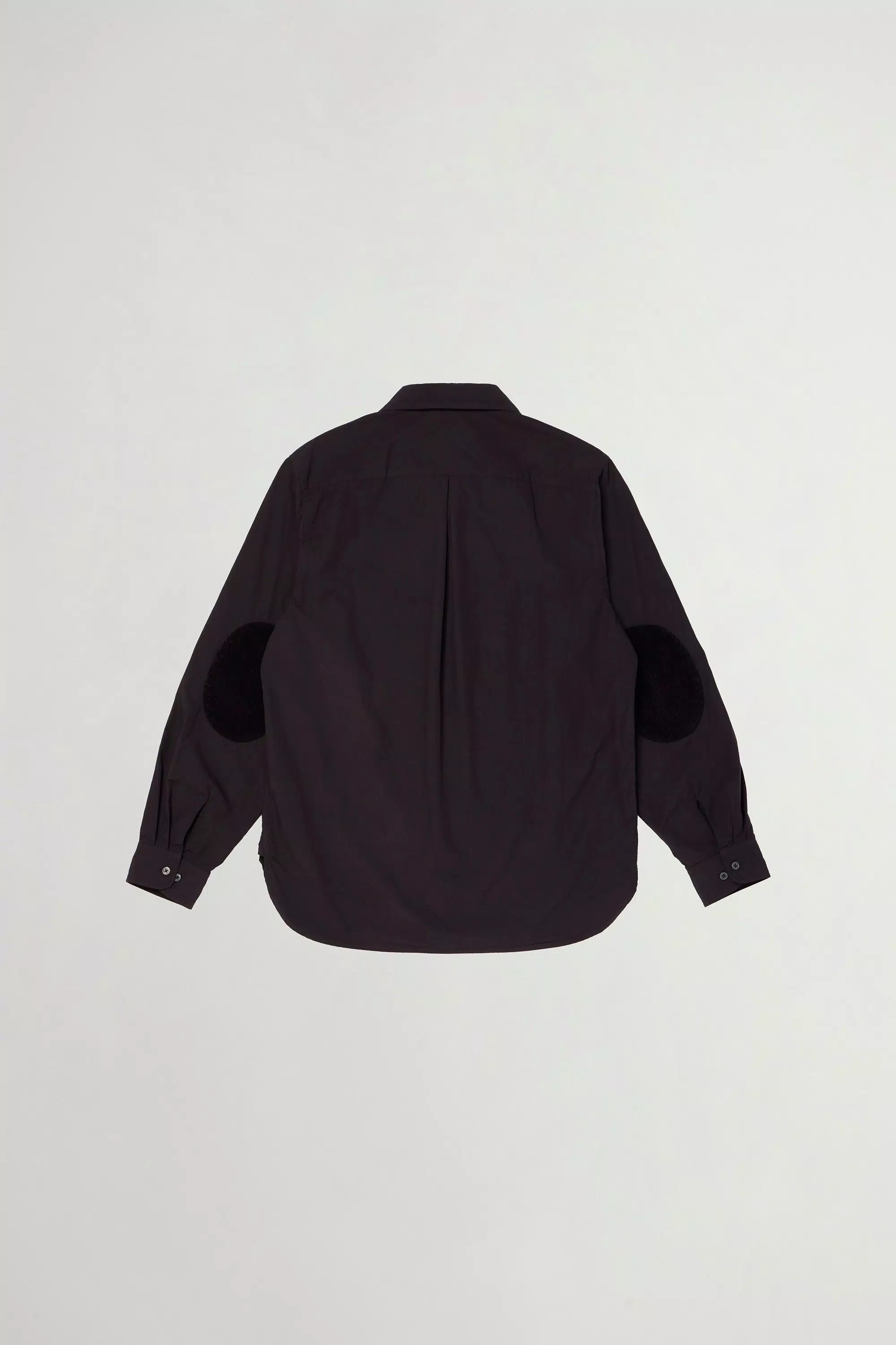 Garment-Dyed Country Shirt in Pure Cotton Poplin - Charcoal