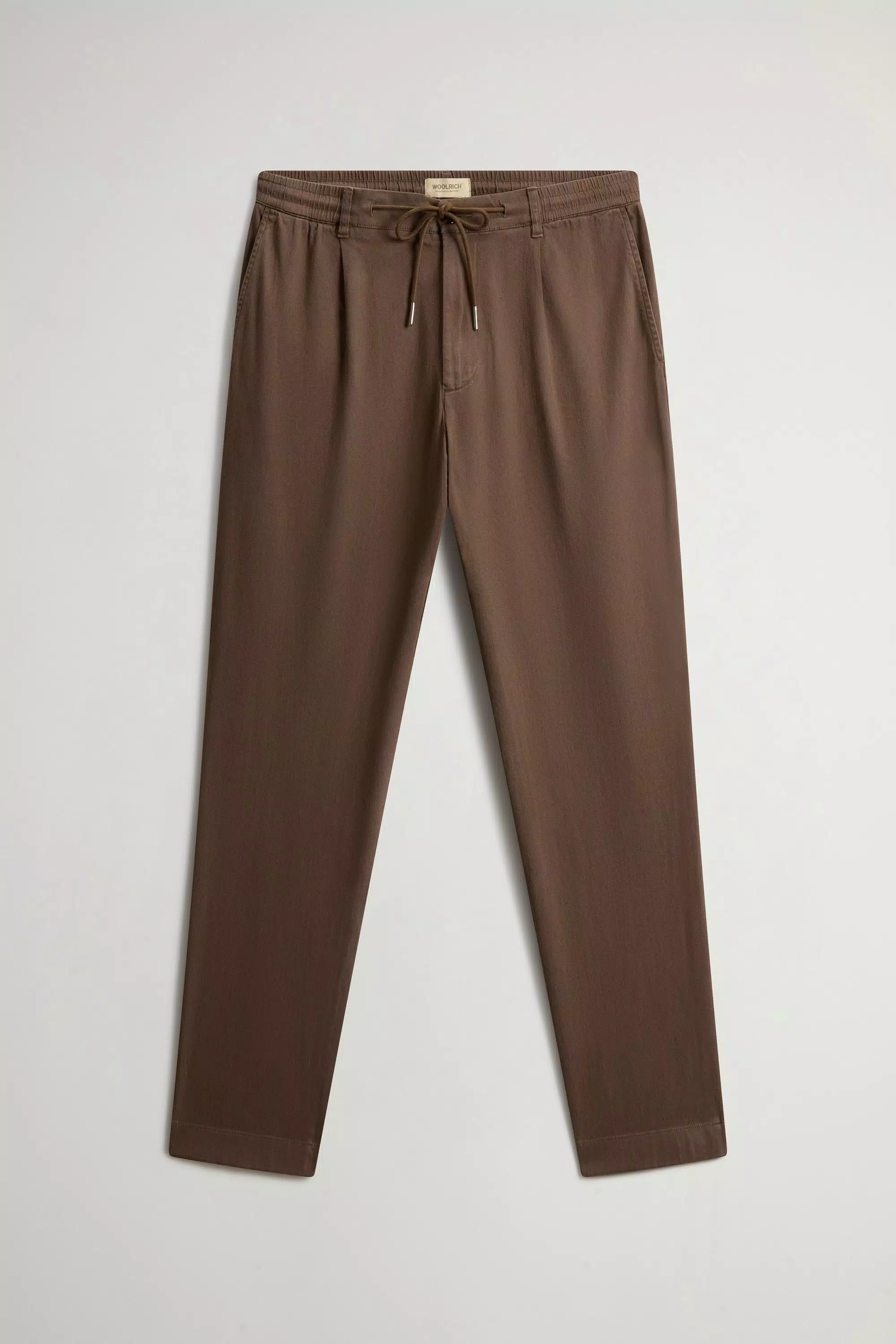 Garment-Dyed Milton Pants in Cotton and Linen Blend - Slate Black