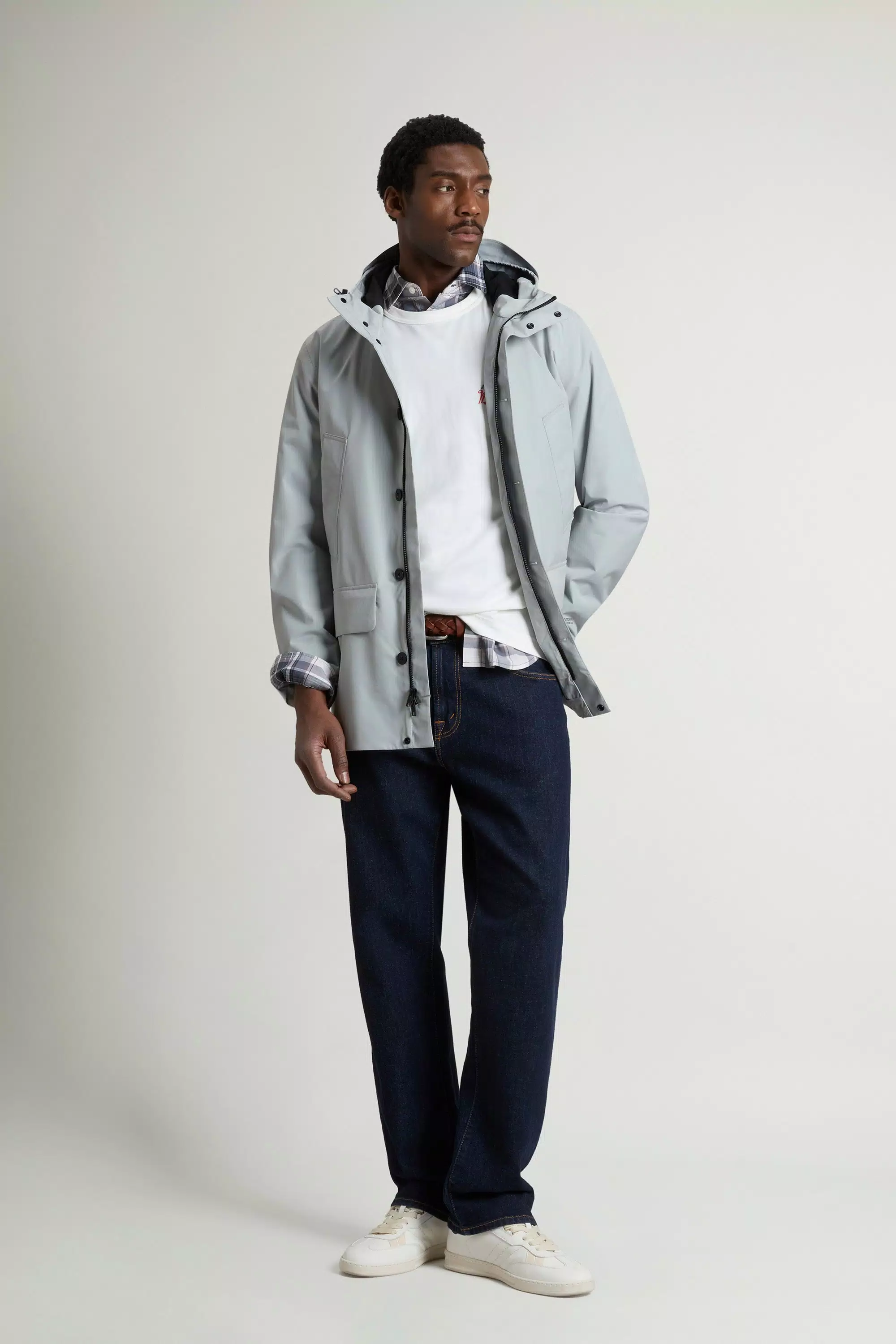 Summer Parka in WINDSTOPPER by GORE-TEX LABS Fabric - Harbor Mist