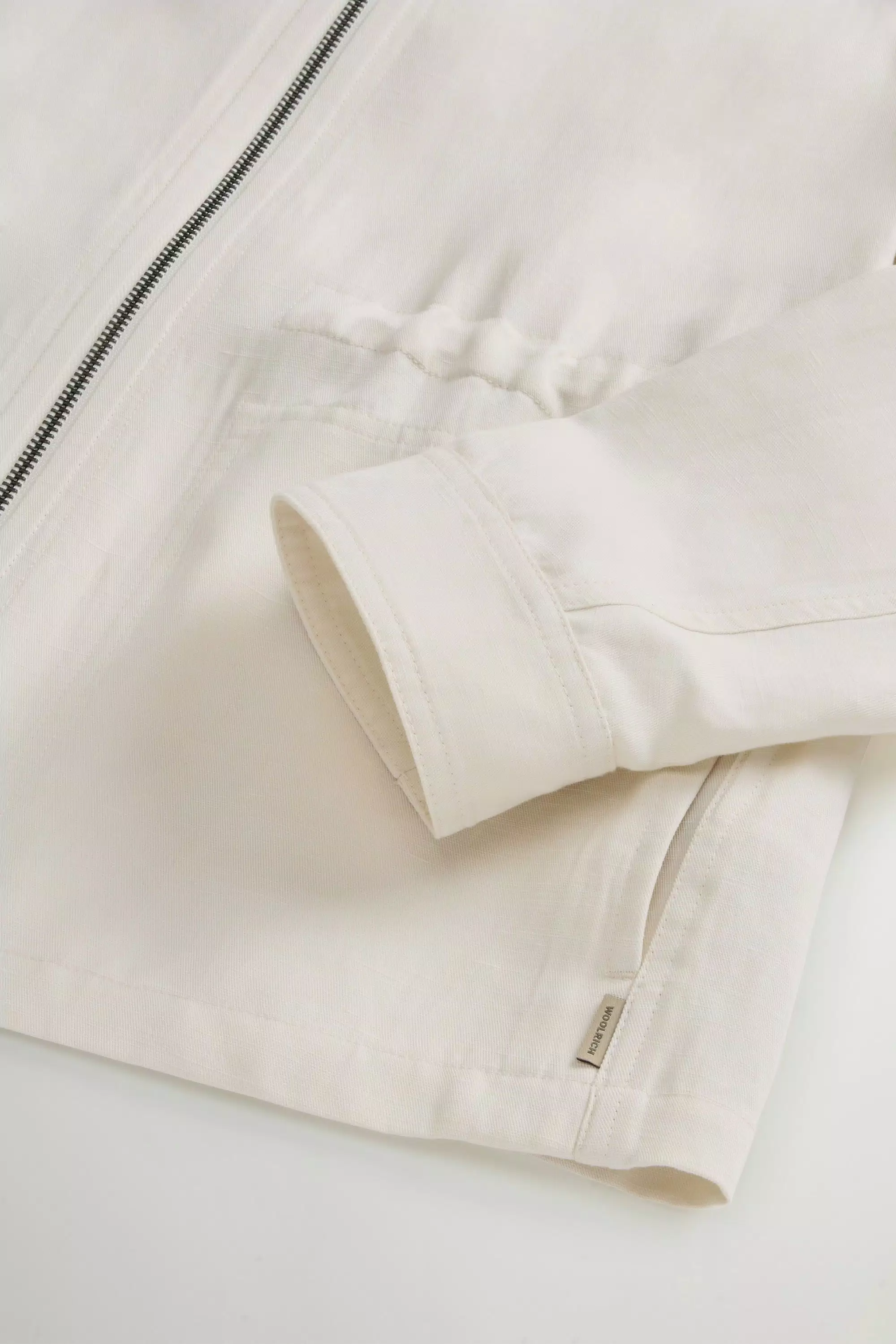 Overshirt in Linen Blend - Milky Cream