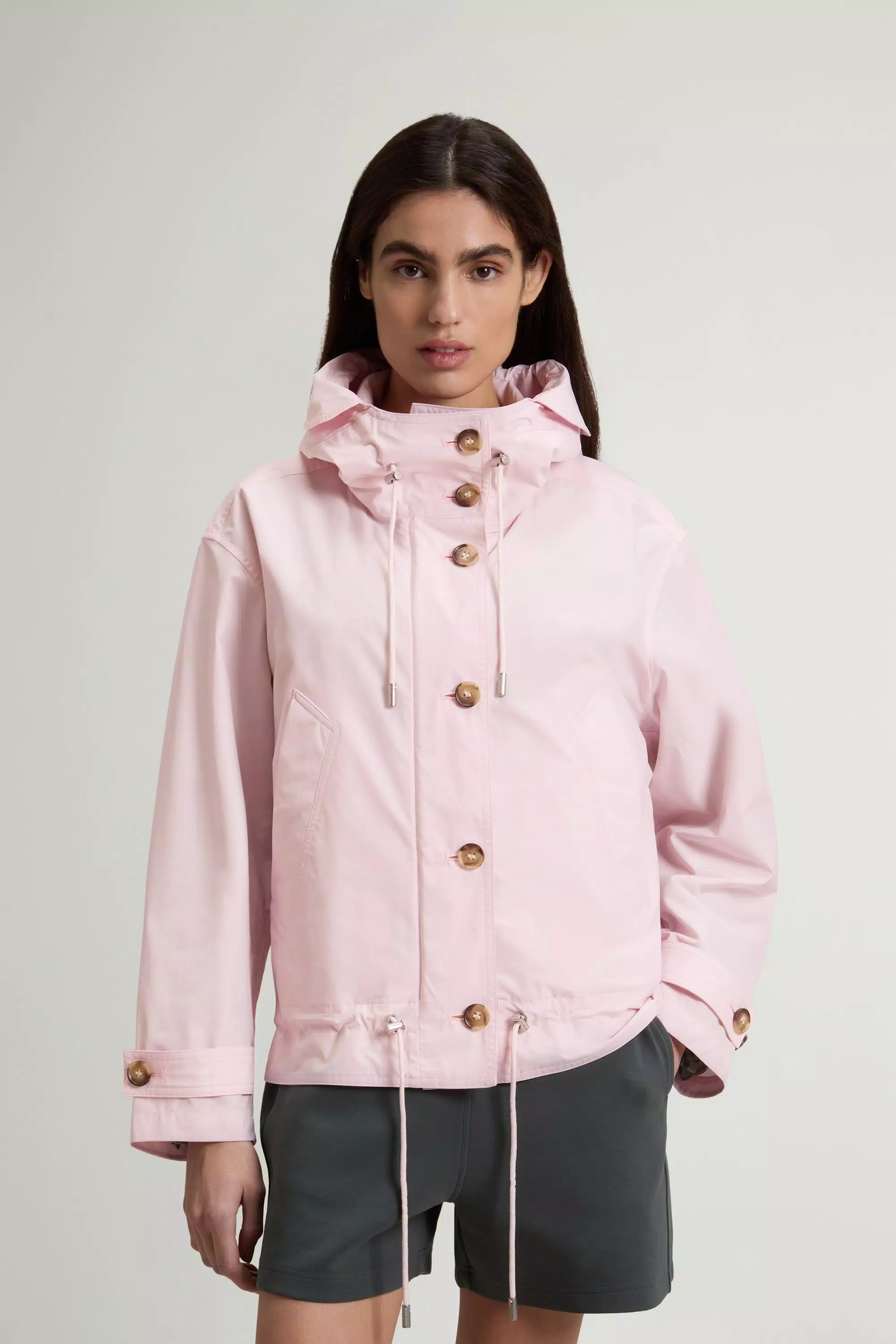 Short Urban Touch Parka - Pale Lilac