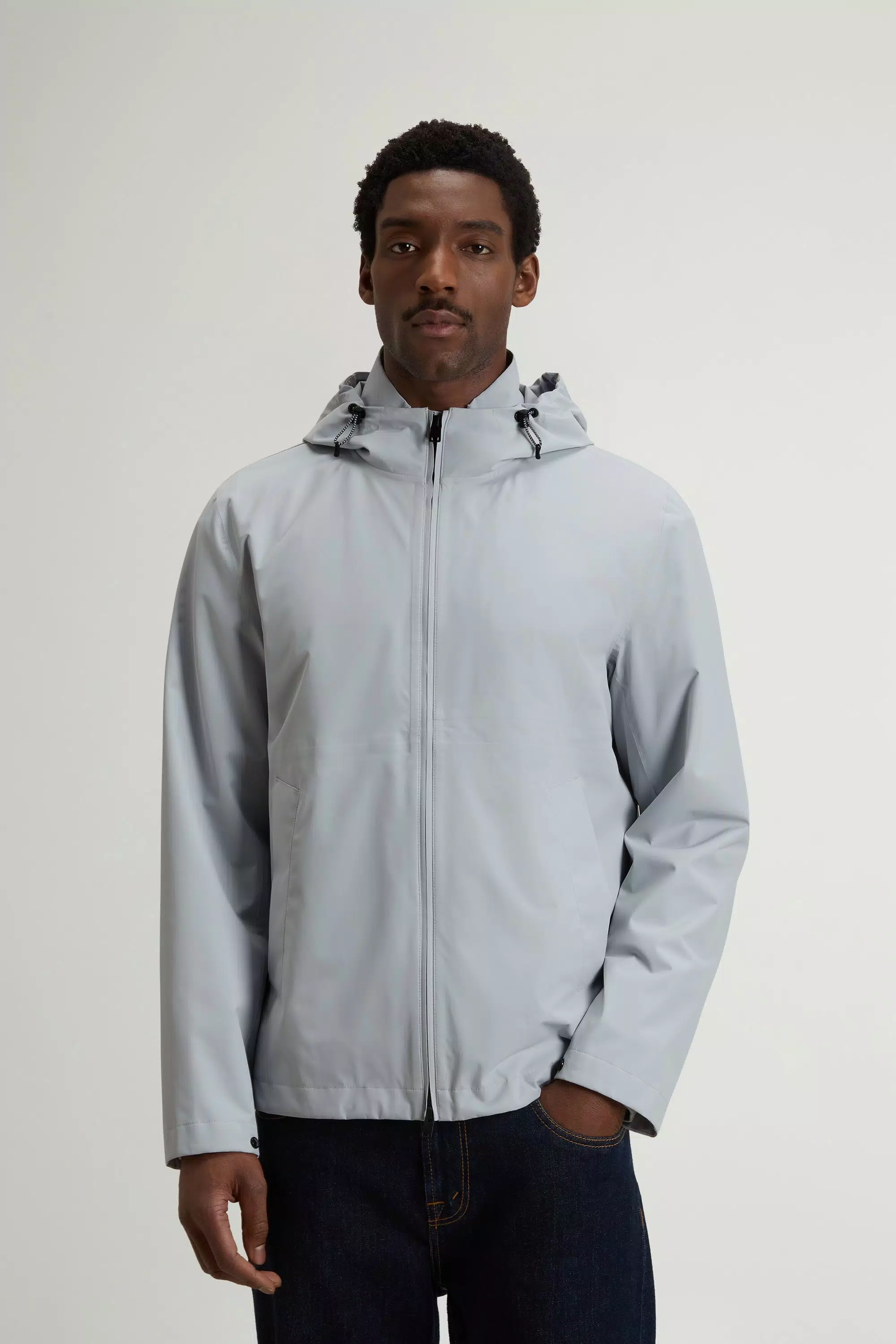 Pacific Jacket in Two-Layered Fabric - Harbor Mist