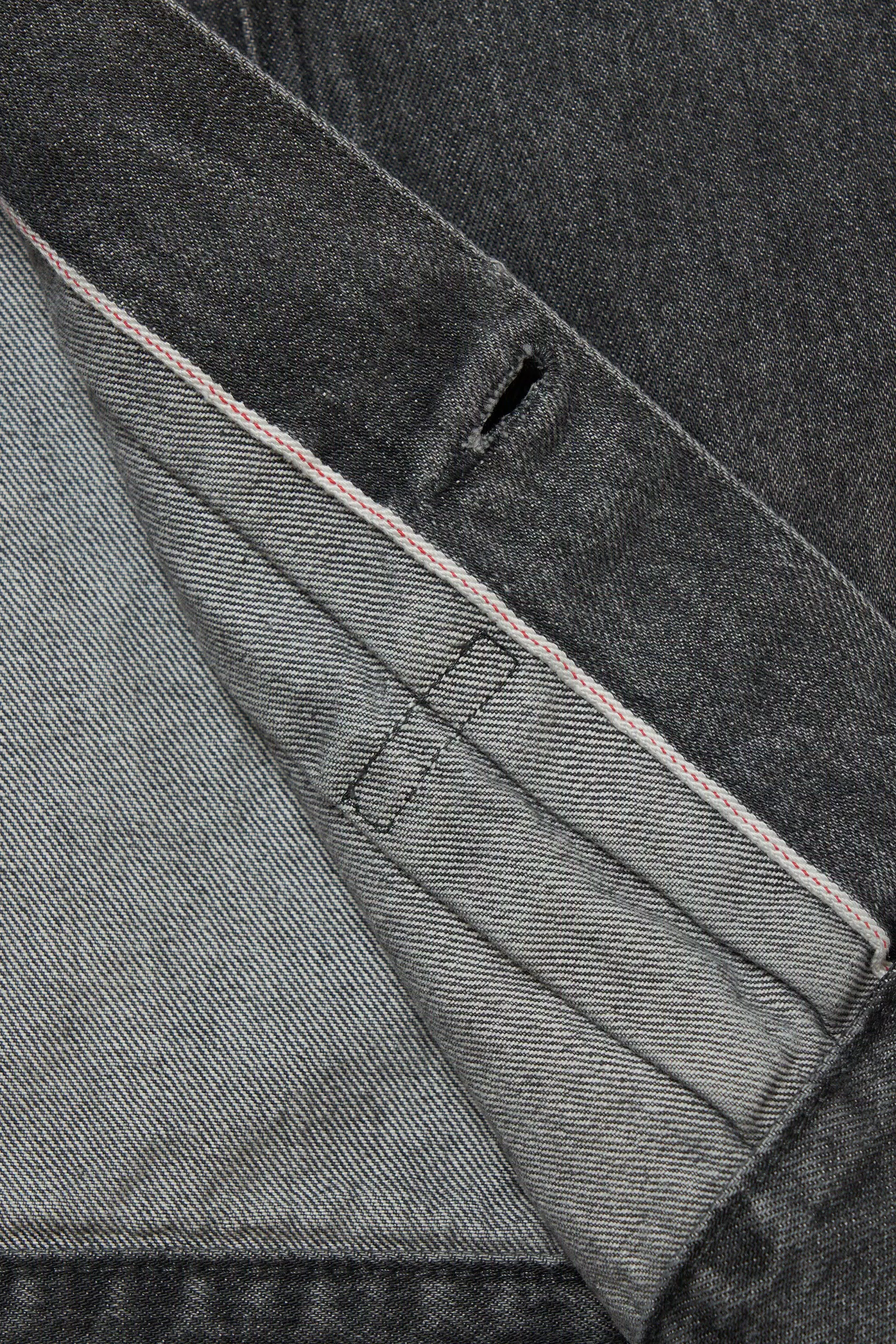 Jacket in Pure Cotton Denim - Grey