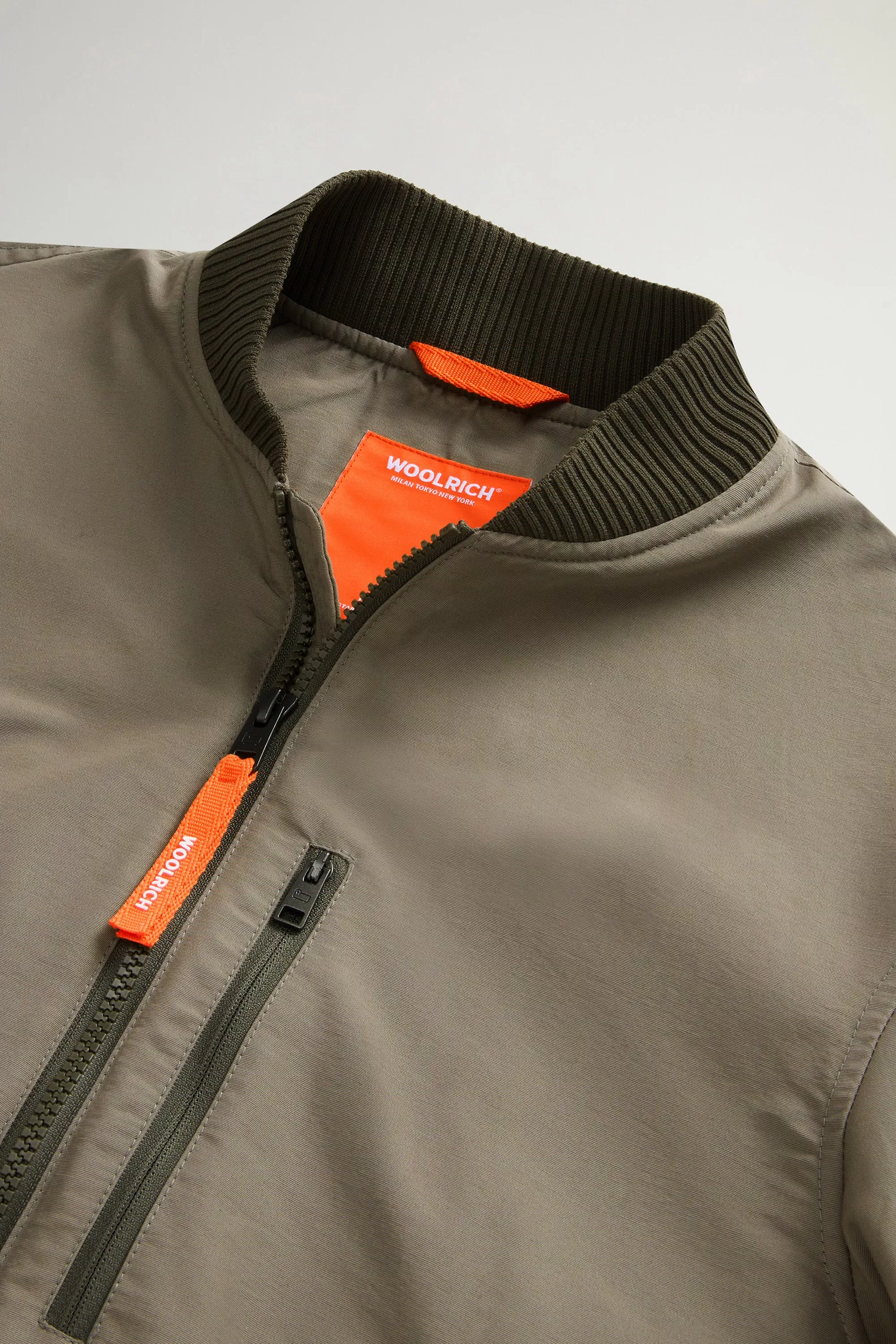 Boys’ Bomber Jacket in Light Ramar - Smokey Olive