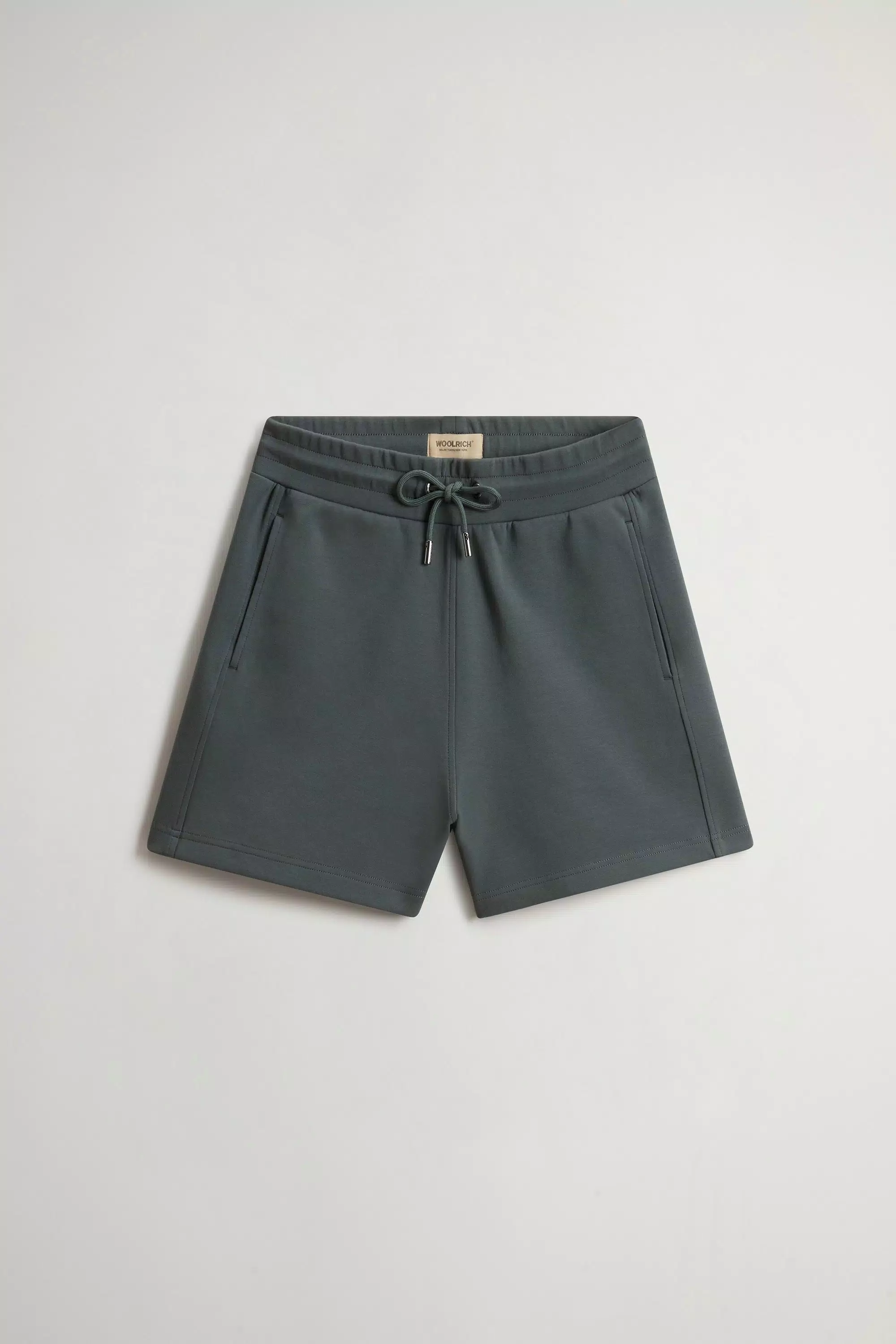 Shorts in Cotton-Blend Interlock - Forest Veil