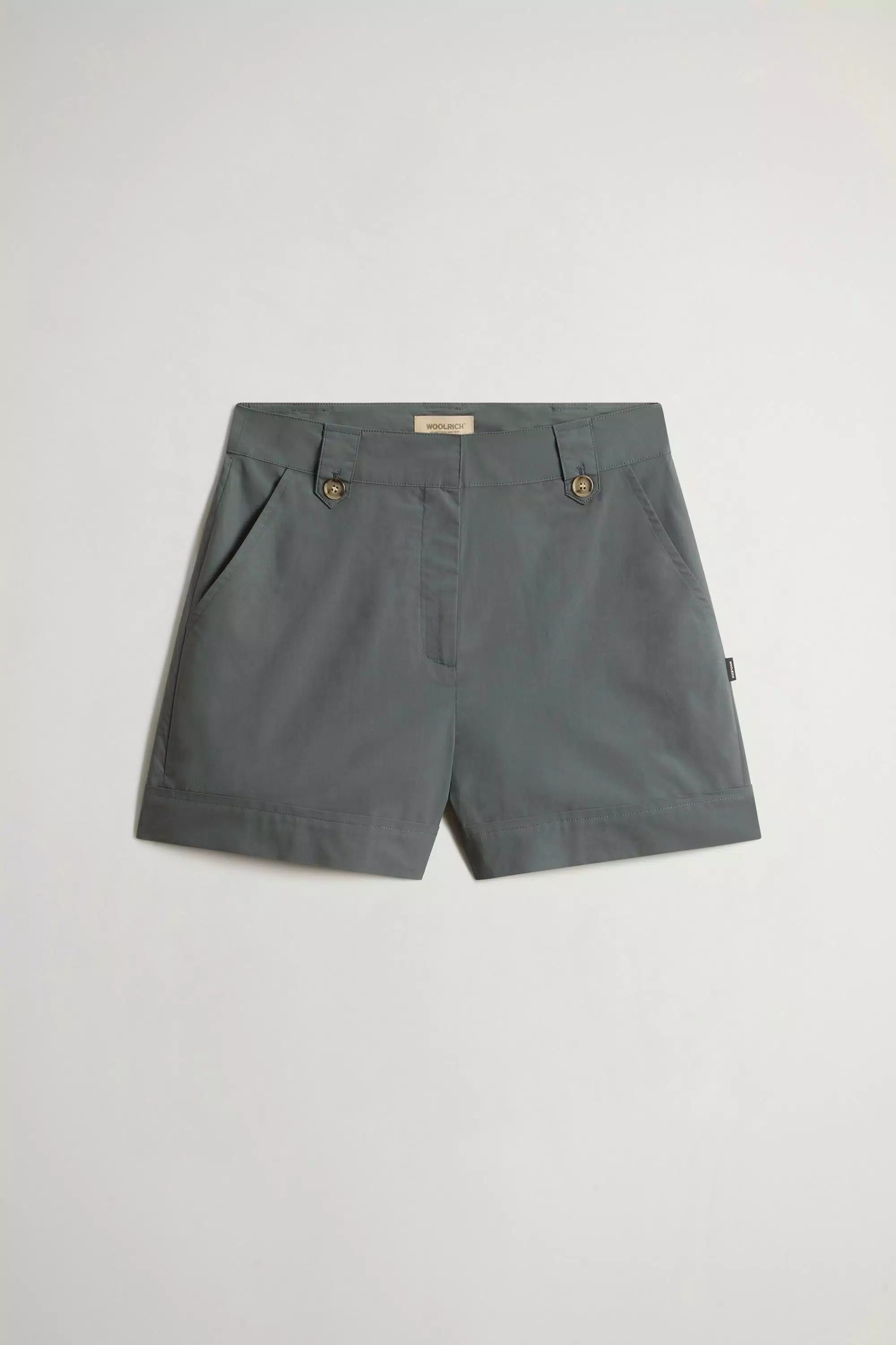 Pure Cotton Poplin Shorts - Forest Veil