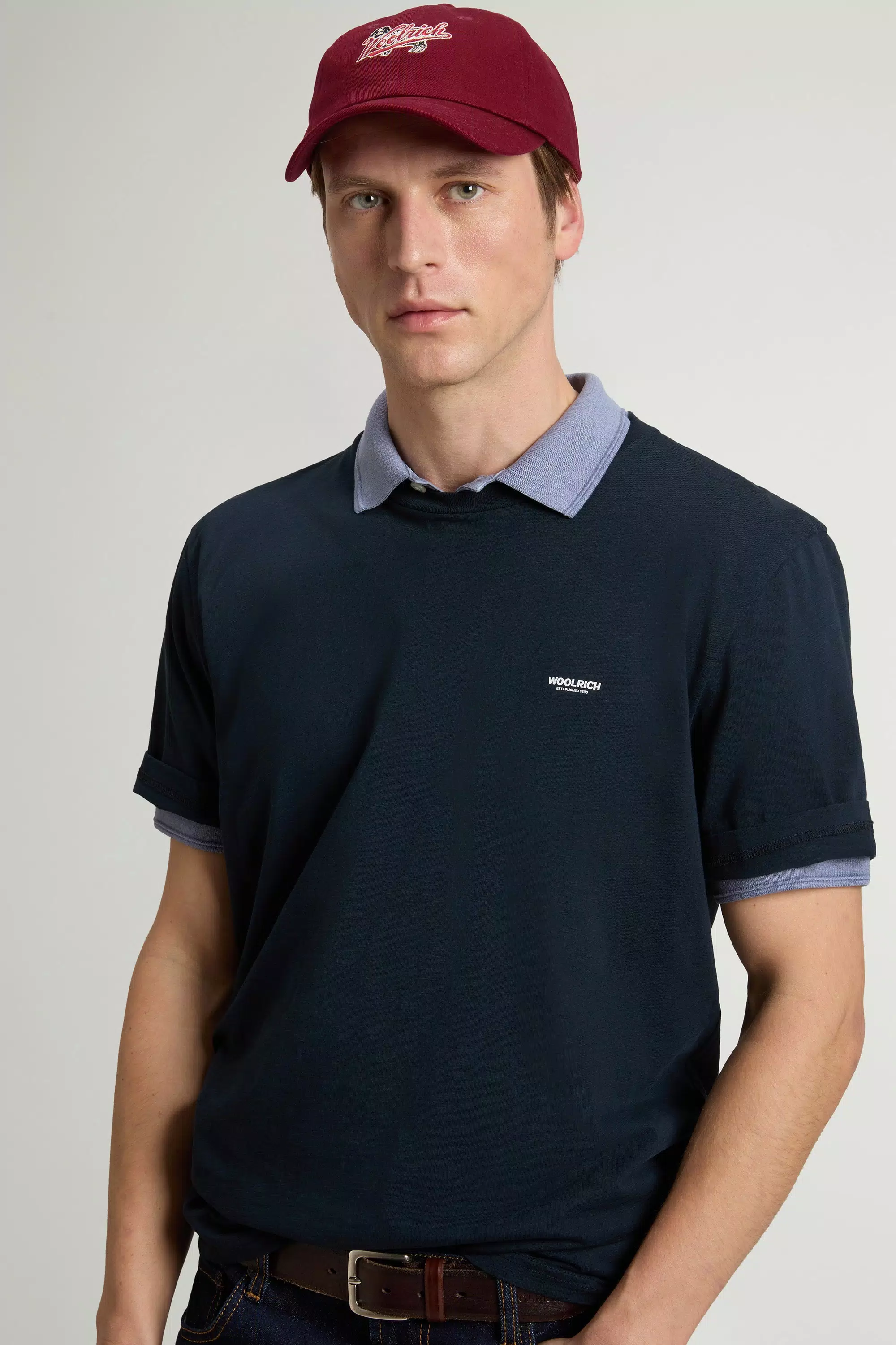 Slub T-Shirt in Pure Cotton - Melton Blue
