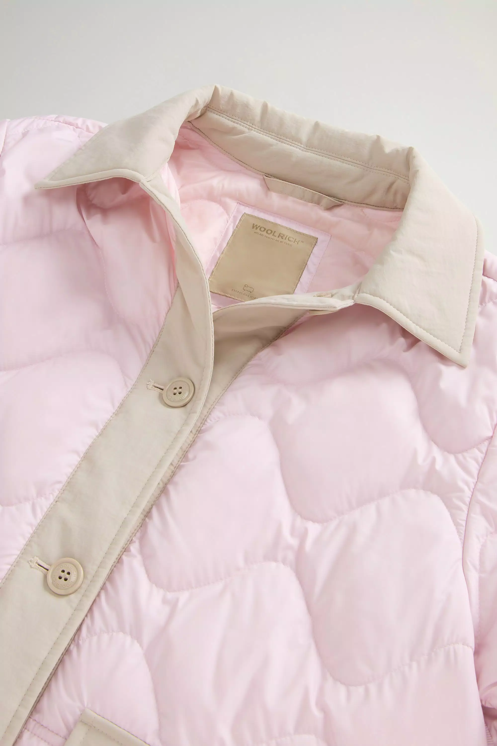 Quilted Microfiber Heritage Jacket - Pale Lilac