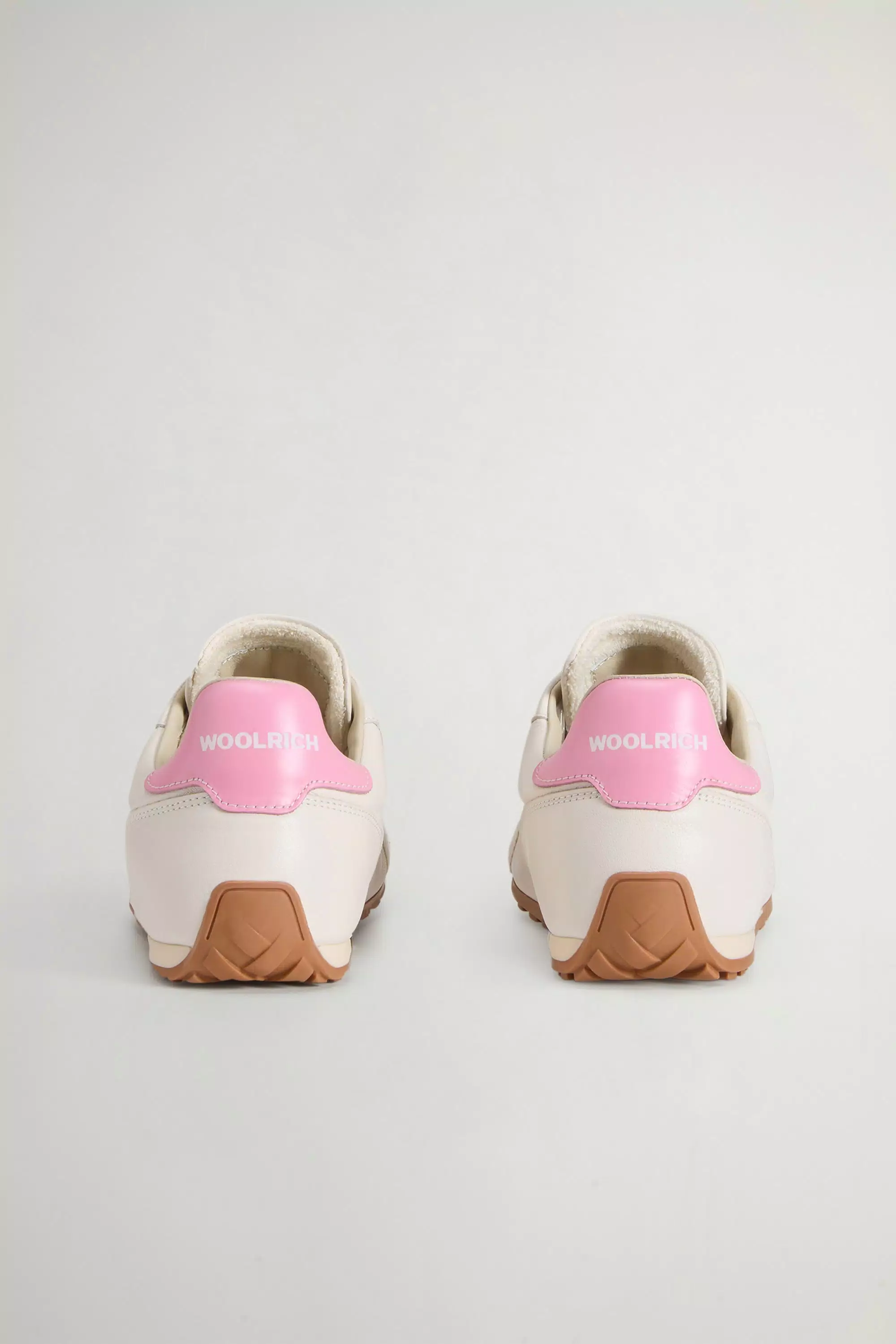 Flat Sneakers in Calfskin with Side Bands - Off White