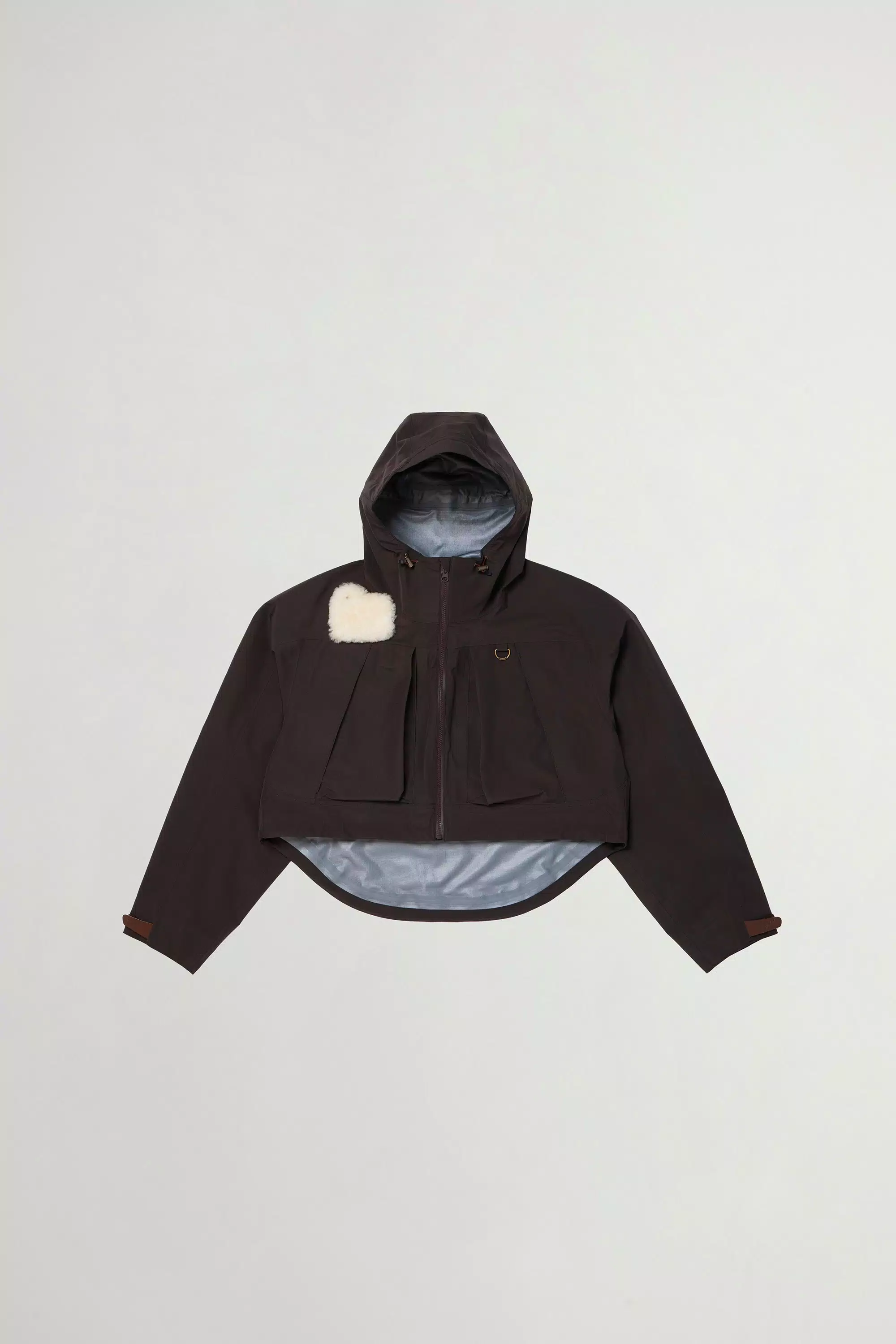Waterproof Jacket in Recycled Three-Layered GORE-TEX Fabric - Charcoal