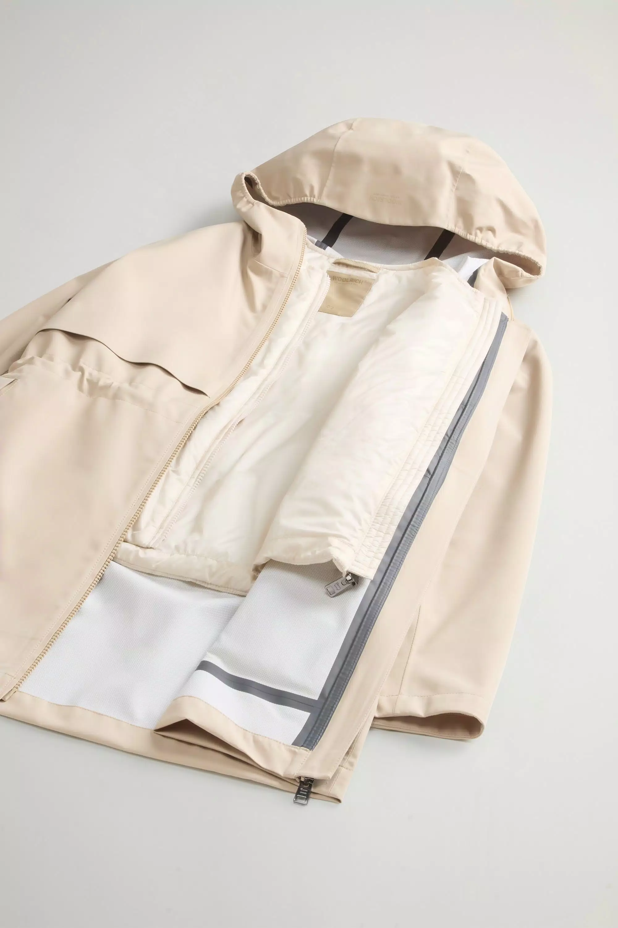 3-in-1 Parka in Light Stretch Fabric - White Pepper
