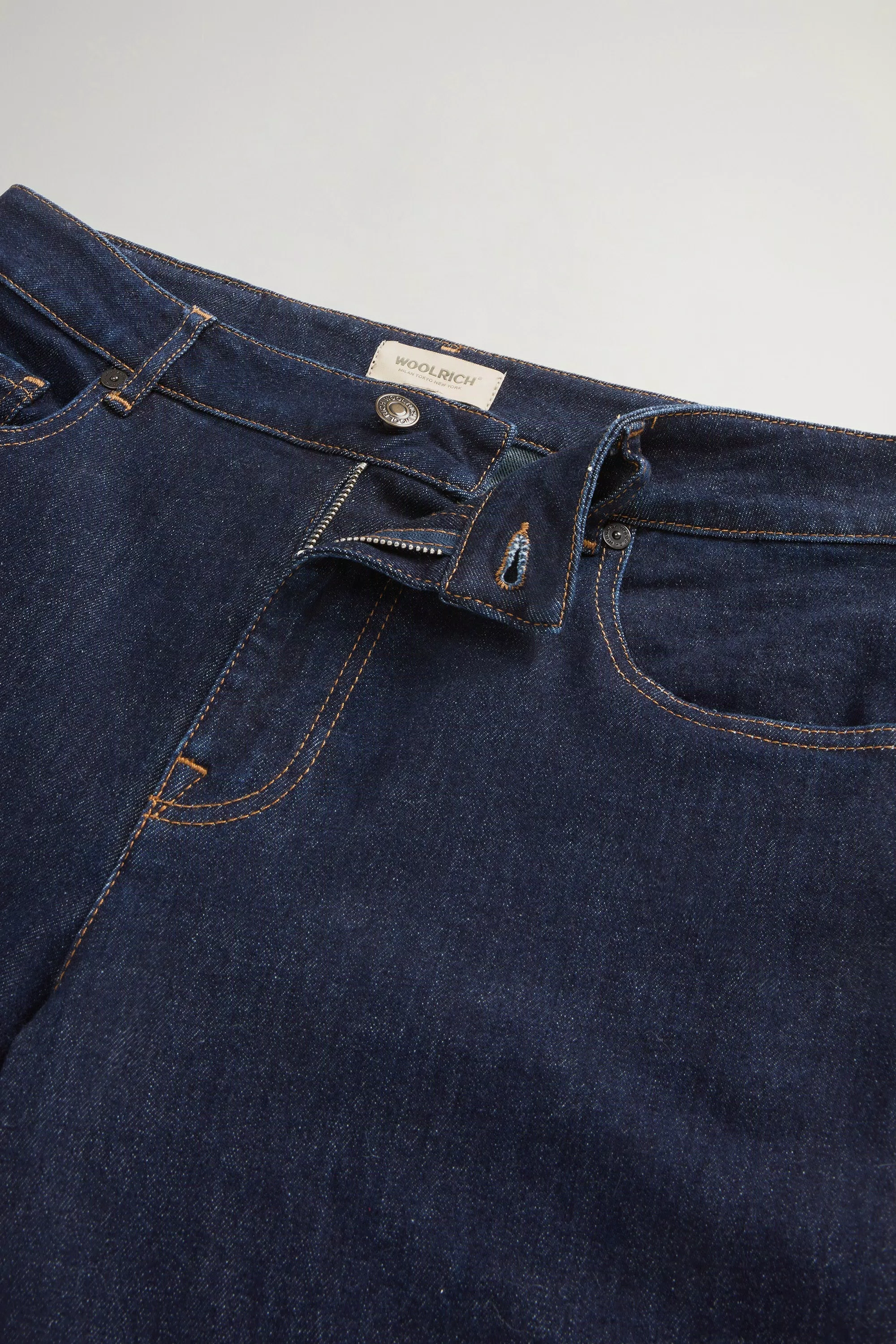 Five-Pocket Jeans in Stretch Cotton Denim - Rinse Washed