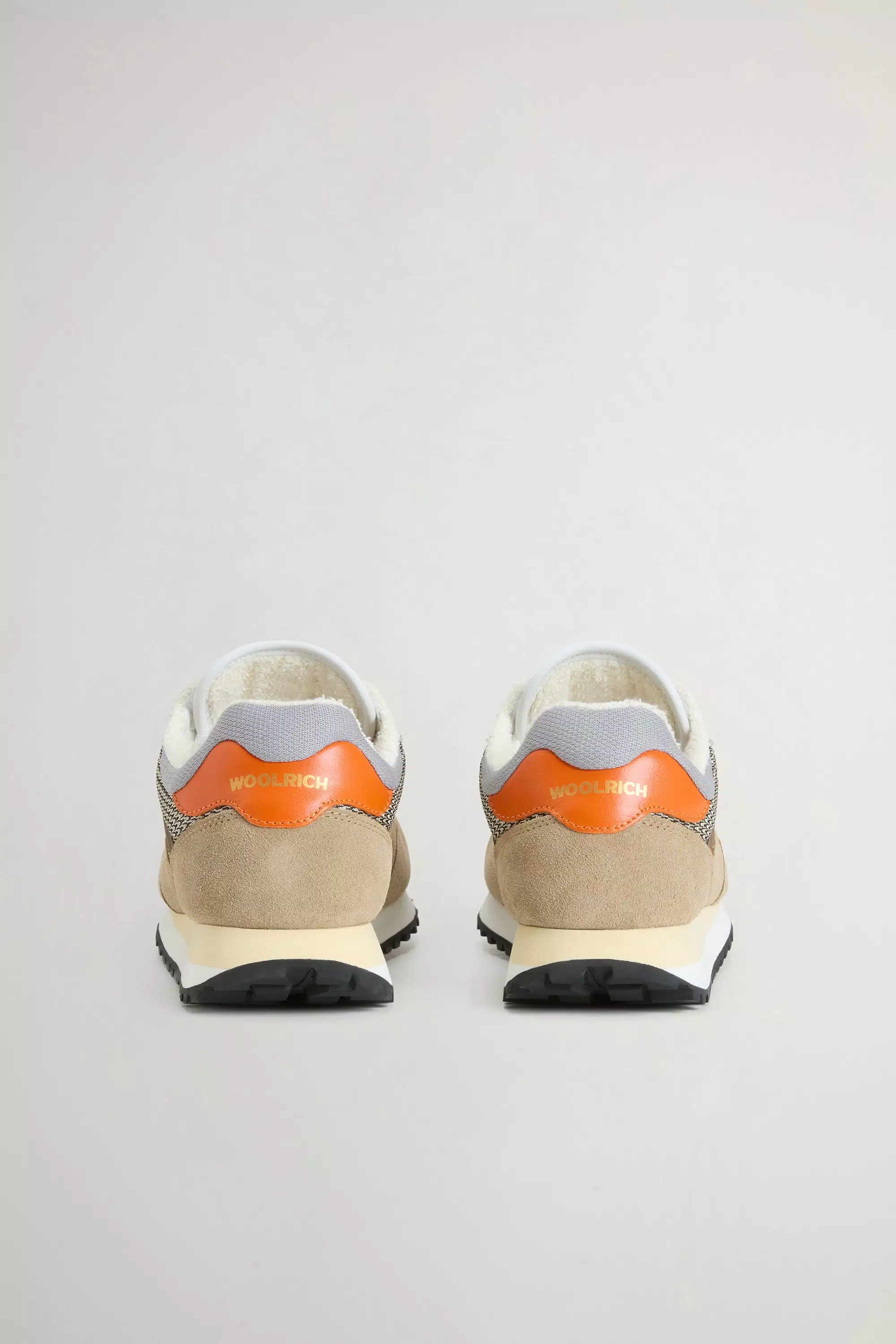 Gravel Sneakers in Nylon with Suede Inserts - Beige Beige