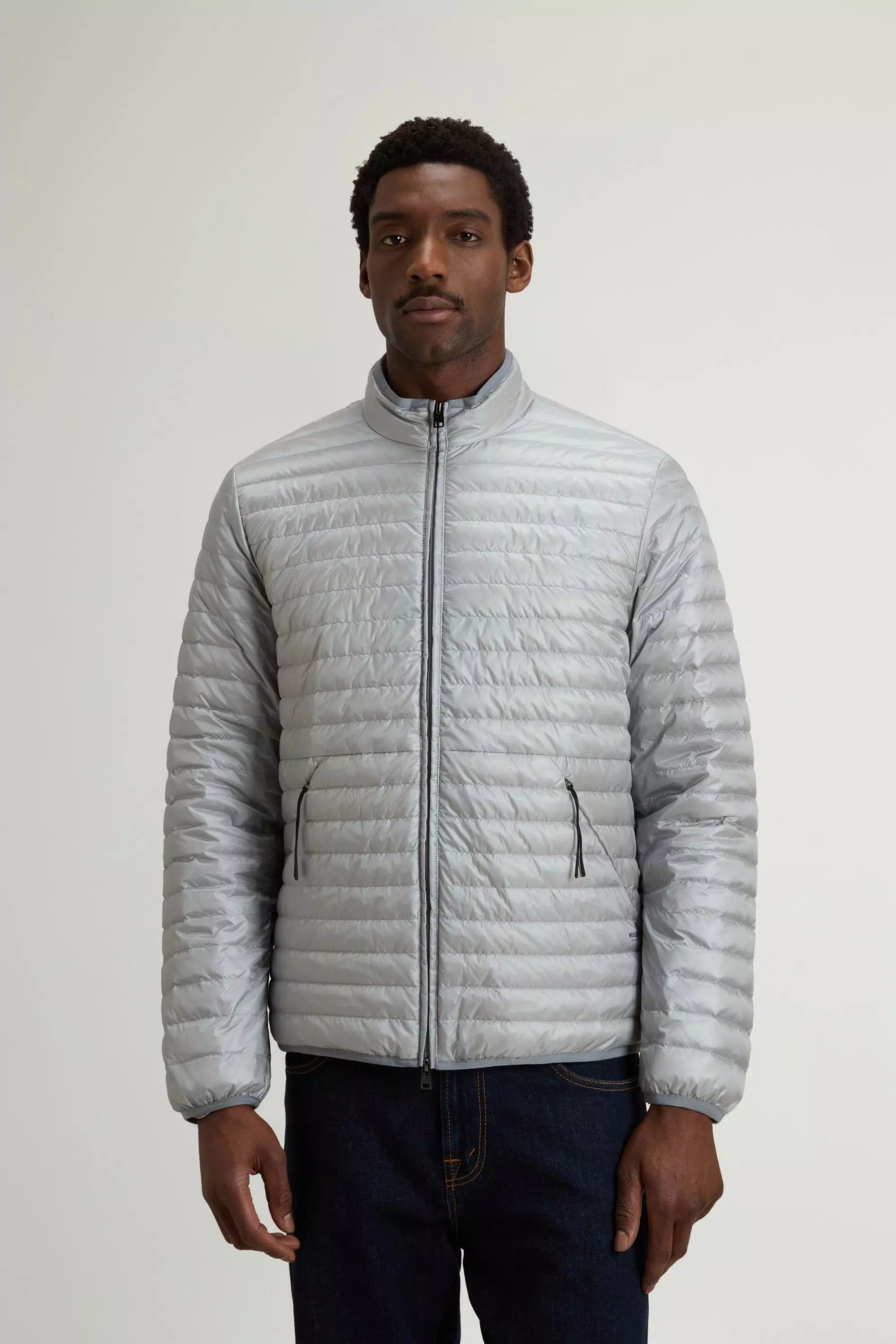 Lightweight Allen Down Jacket in Ripstop Nylon - Harbor Mist