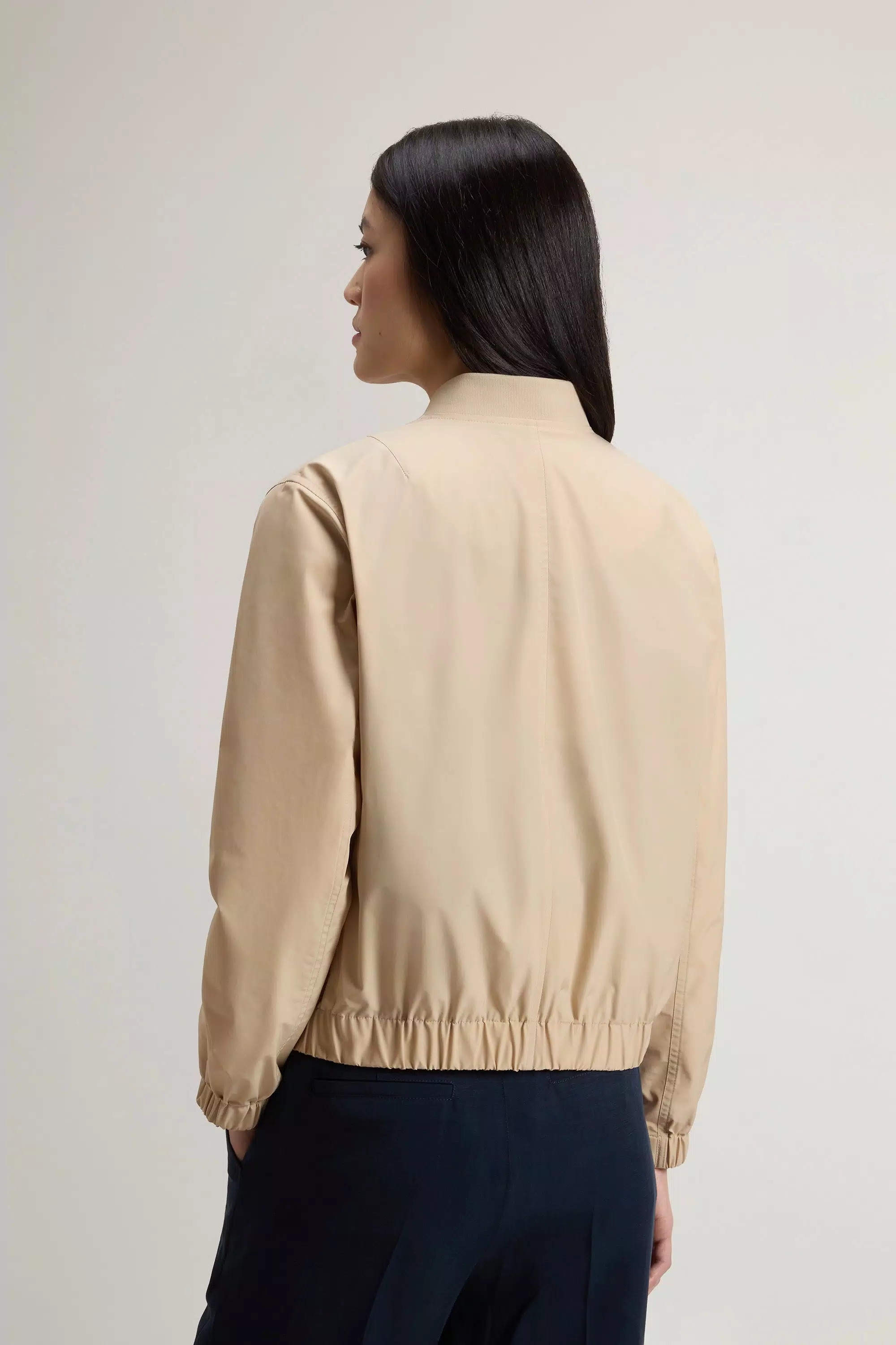 Urban Touch Bomber Jacket - White Pepper