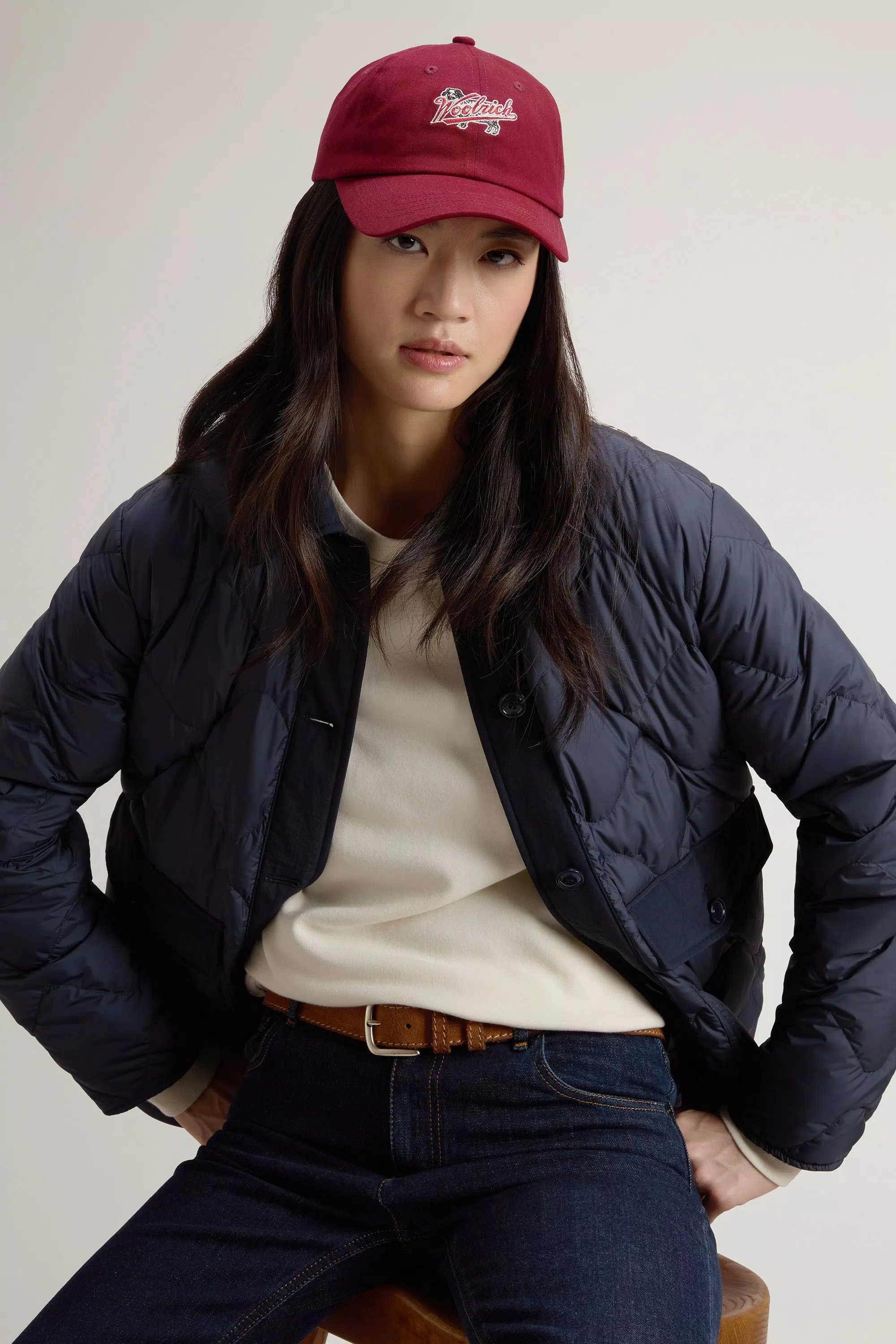 Quilted Microfiber Heritage Jacket - Melton Blue
