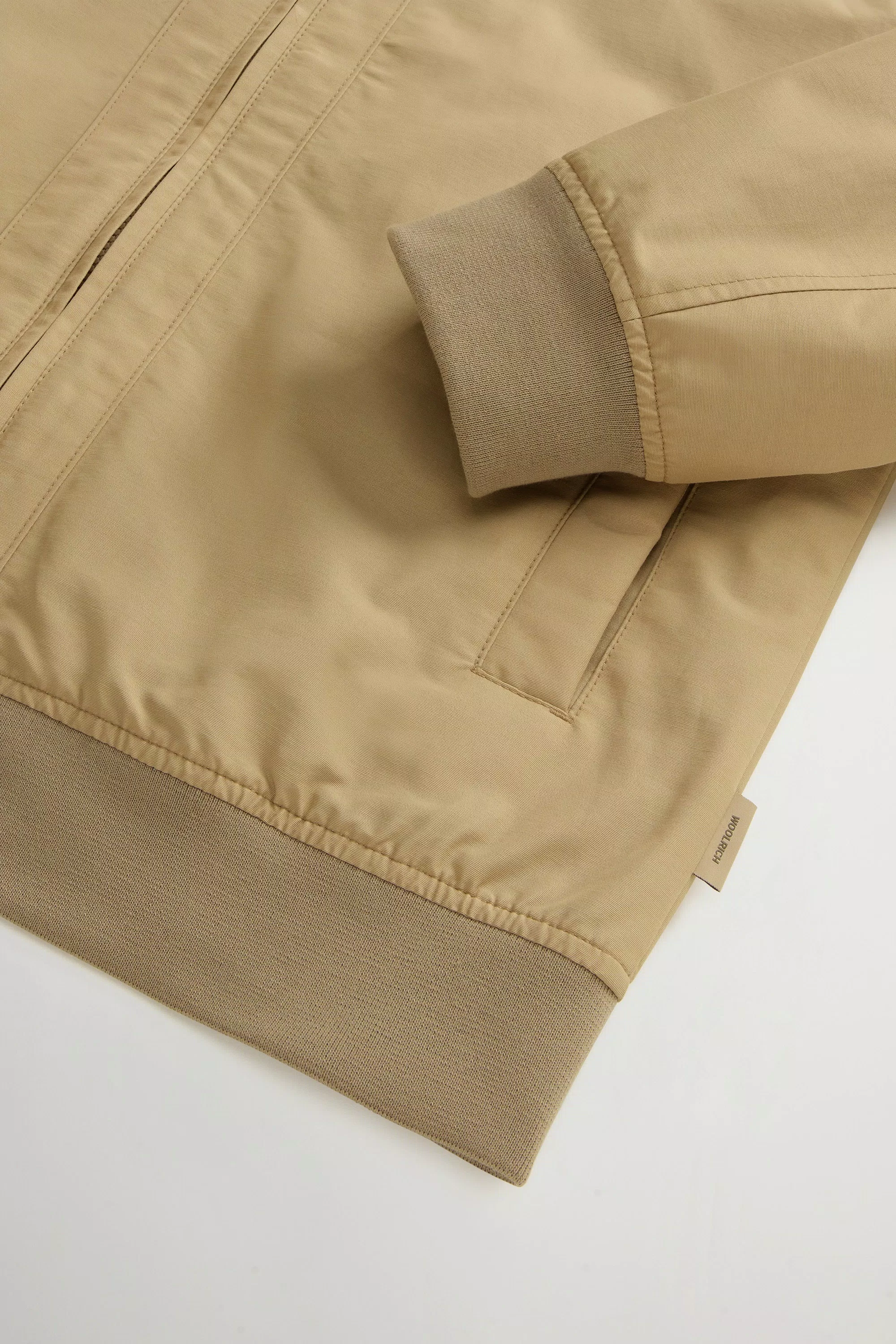 Lewis Bomber Jacket in Light Ramar - Travertine