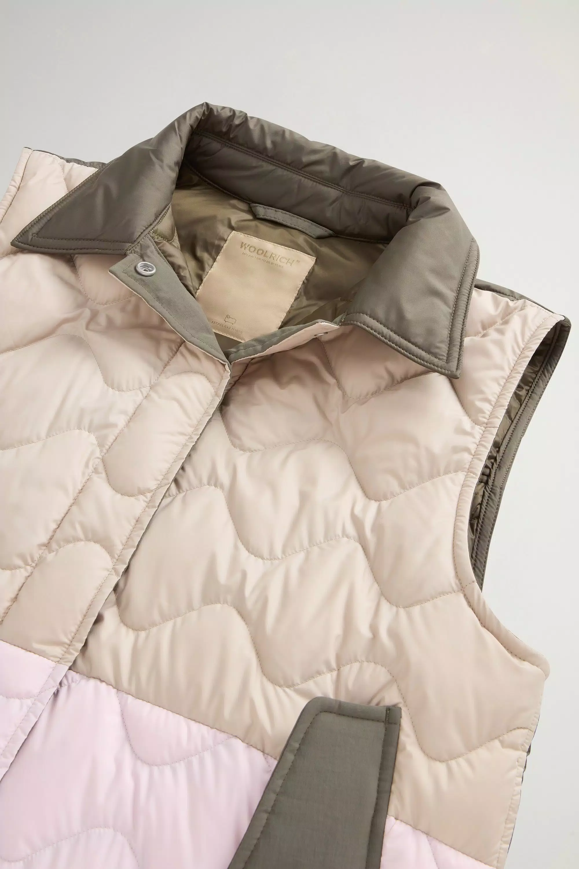 Quilted Microfiber Heritage Vest - Oxford Tan Block