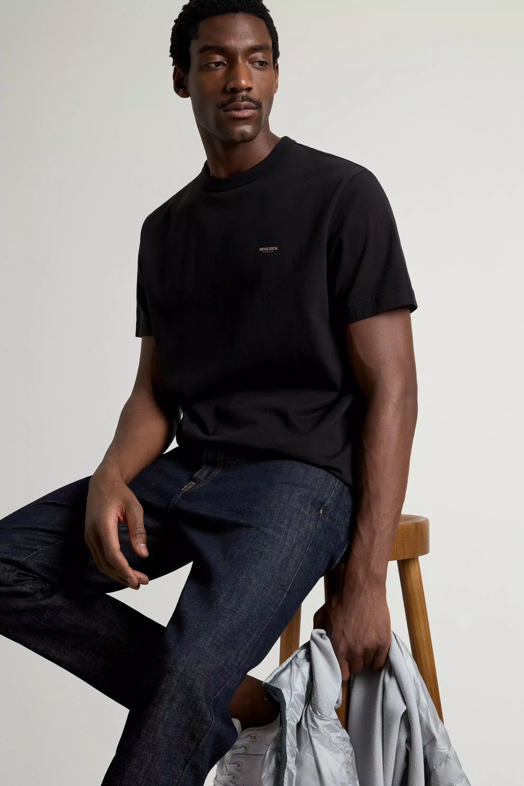 T-Shirt in Pure Cotton with Logo - Black