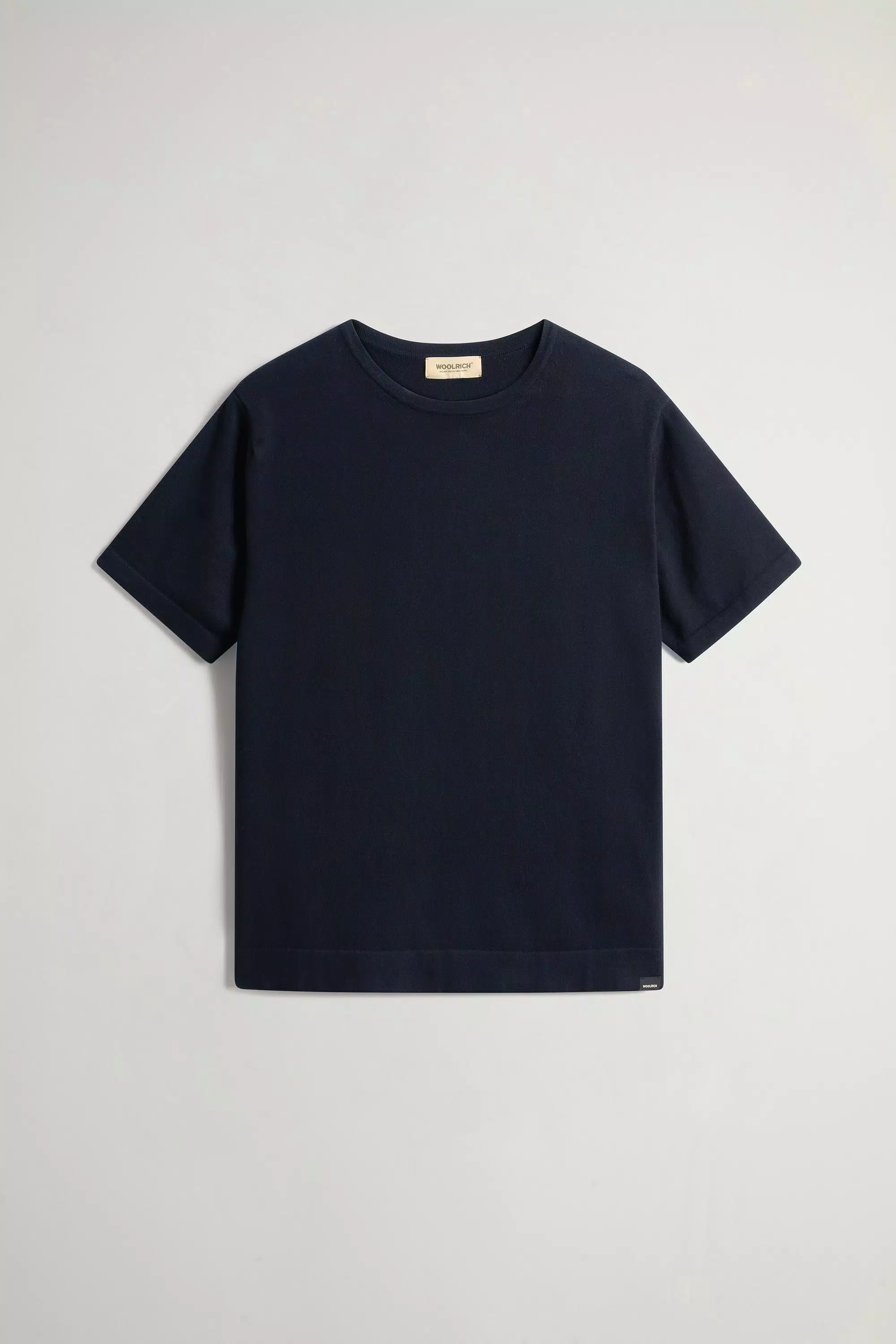 T-Shirt in Knit Pure Cotton - Melton Blue