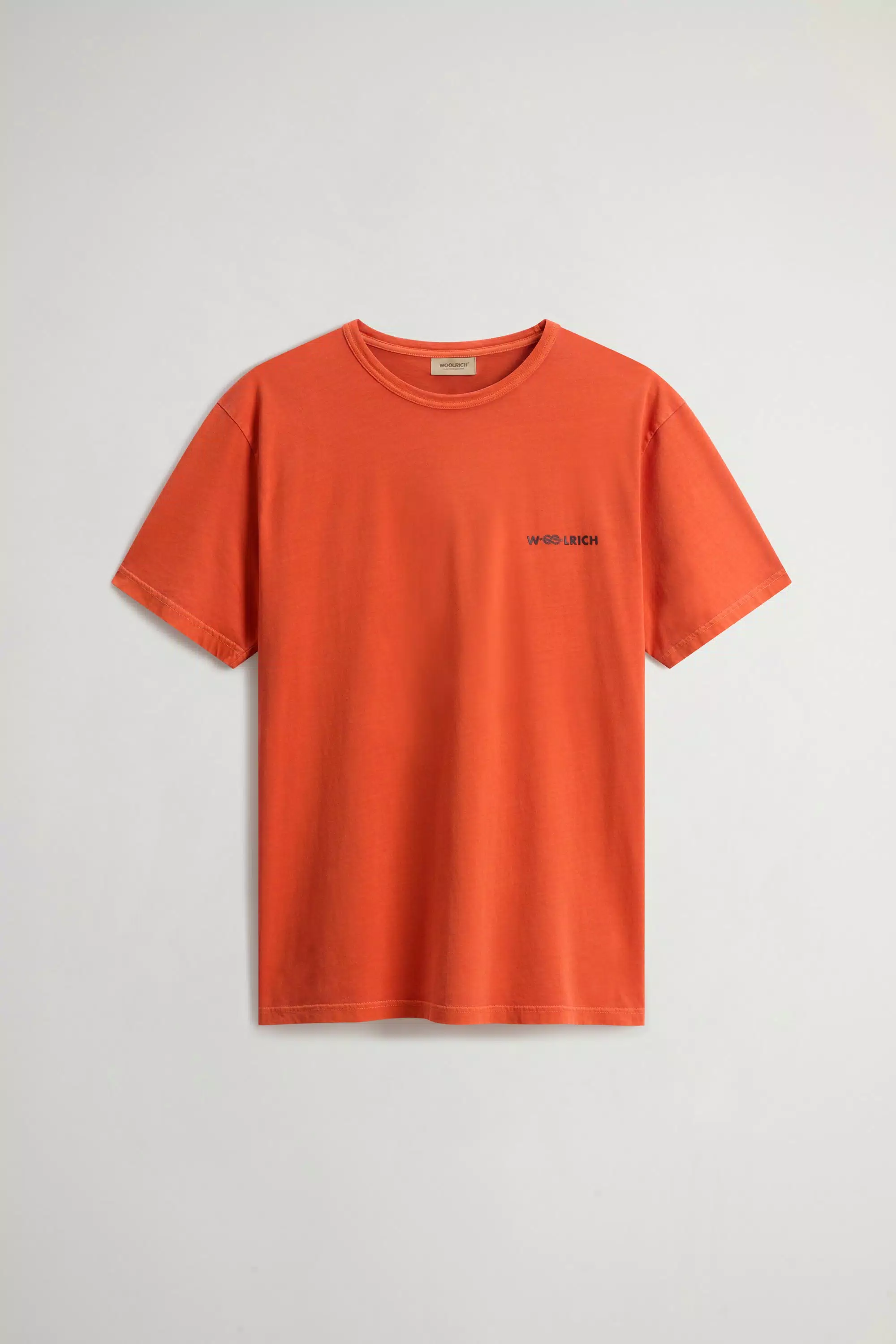 Garment-Dyed T-shirt in Pure Cotton - Faded Pureed Pumpkin