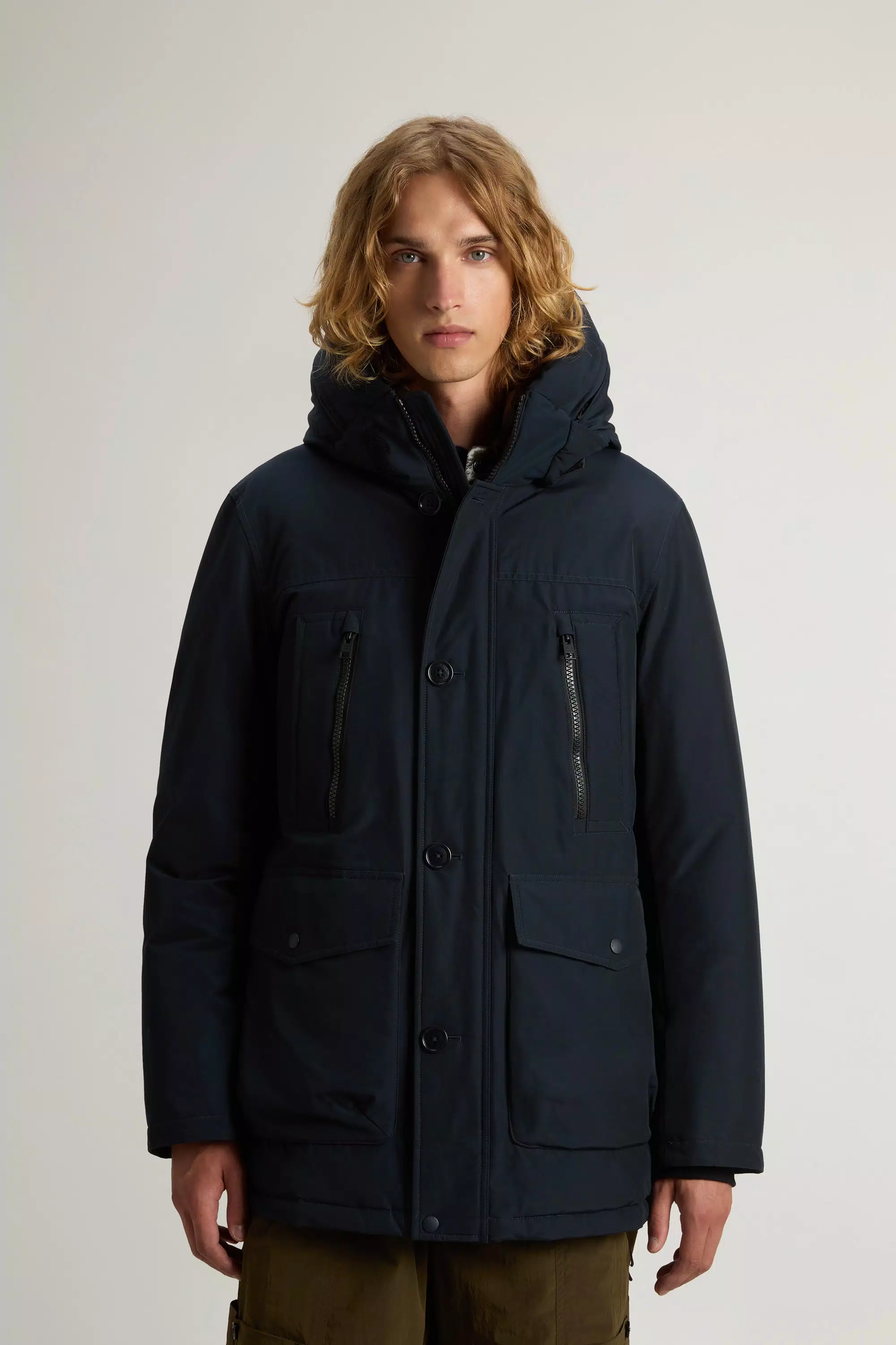Arctic Parka Evolution in Ramar Cloth - Melton Blue