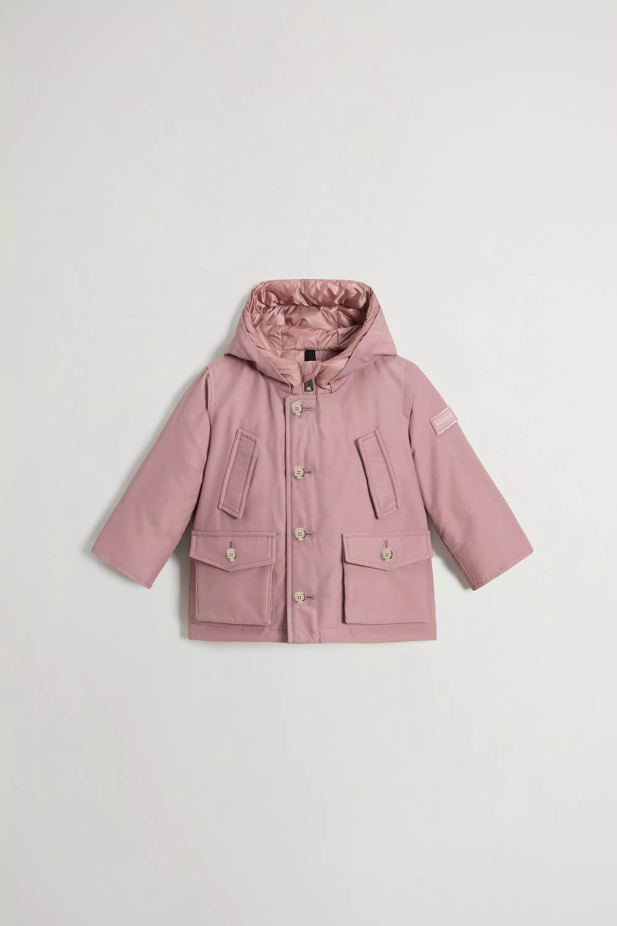 Babies’ Parka in Ramar Cloth - Woodrose