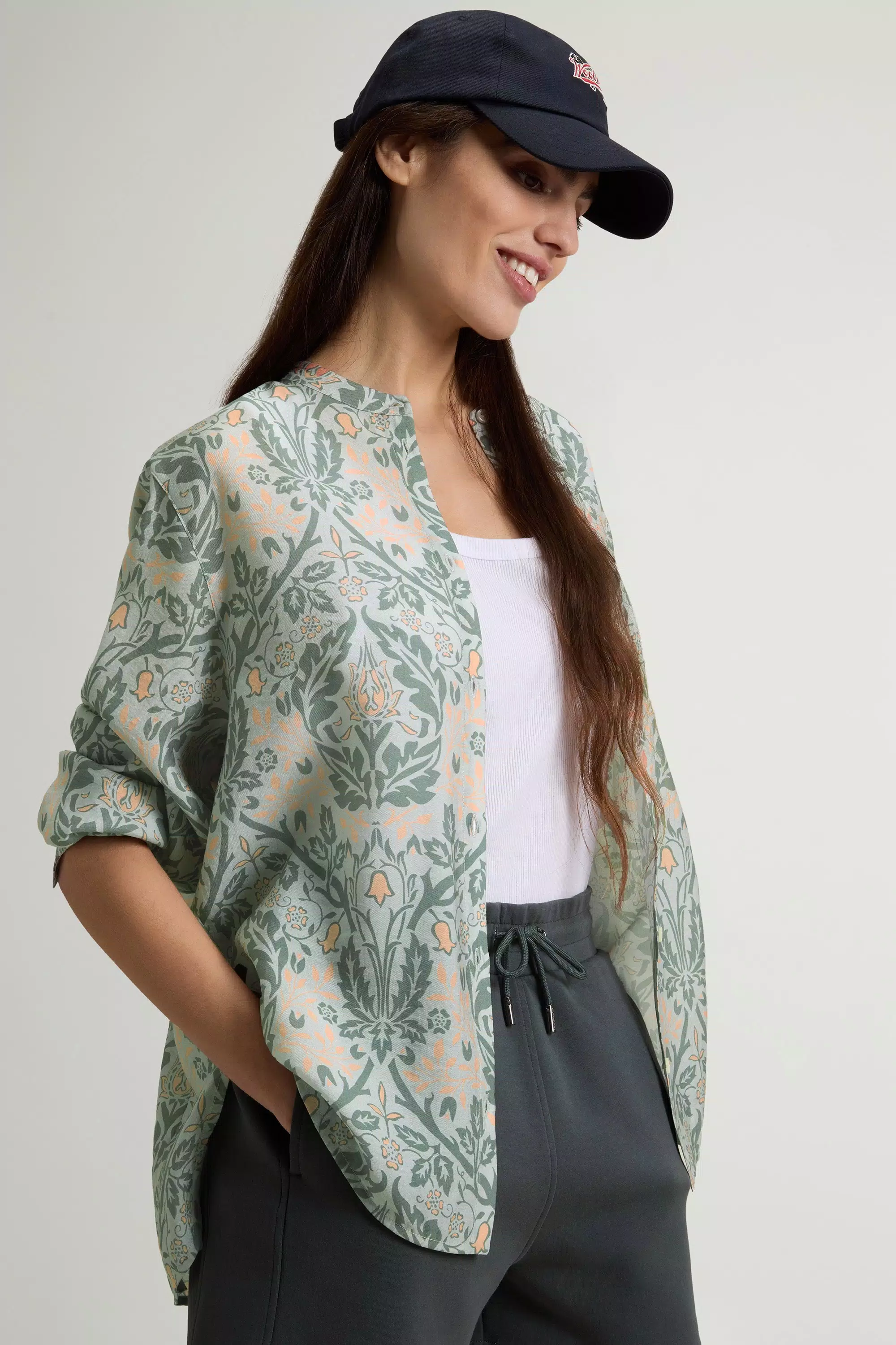 Shirt in Lyocell Blend - Alpine Floral Line