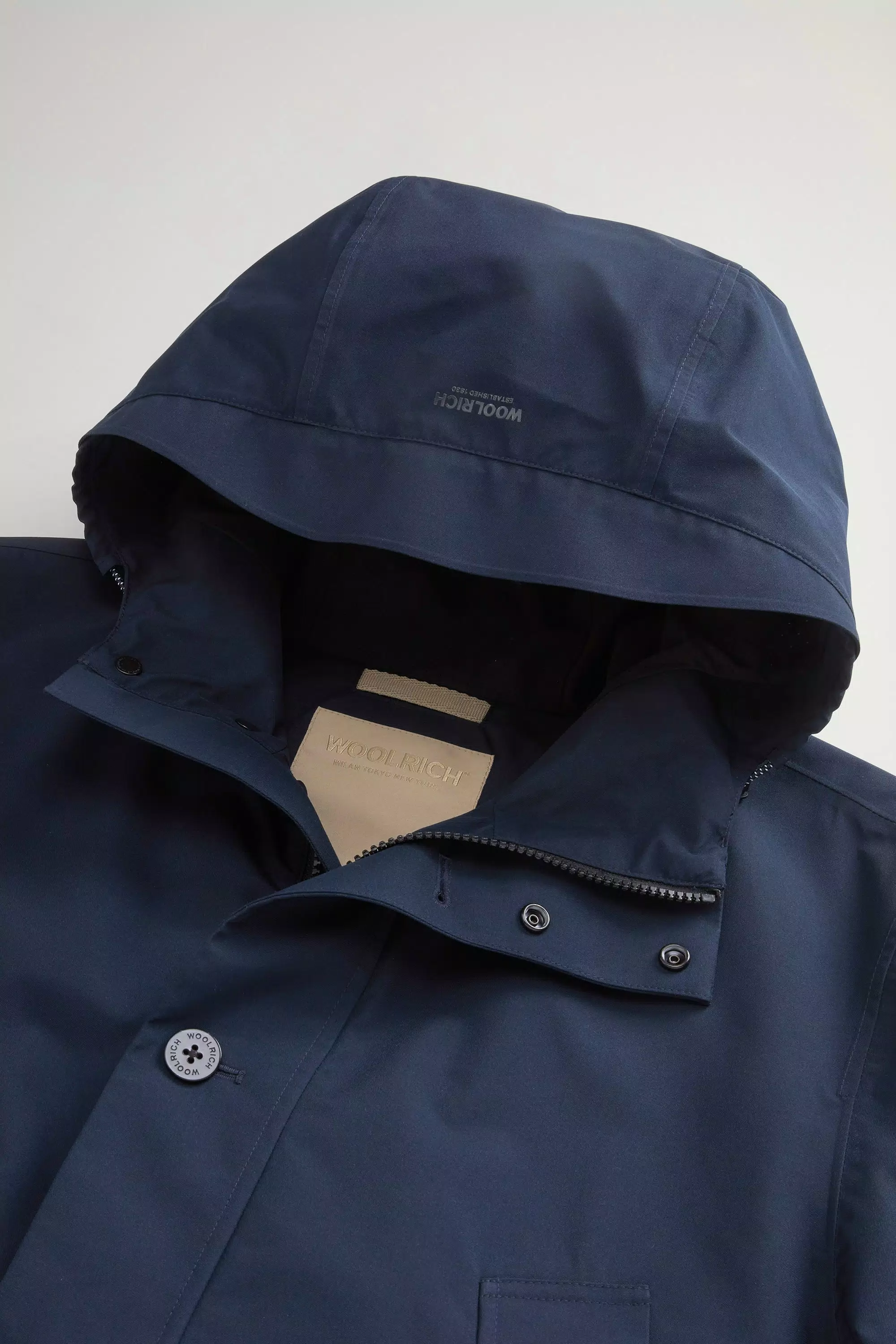 Summer Parka in WINDSTOPPER by GORE-TEX LABS Fabric - Melton Blue