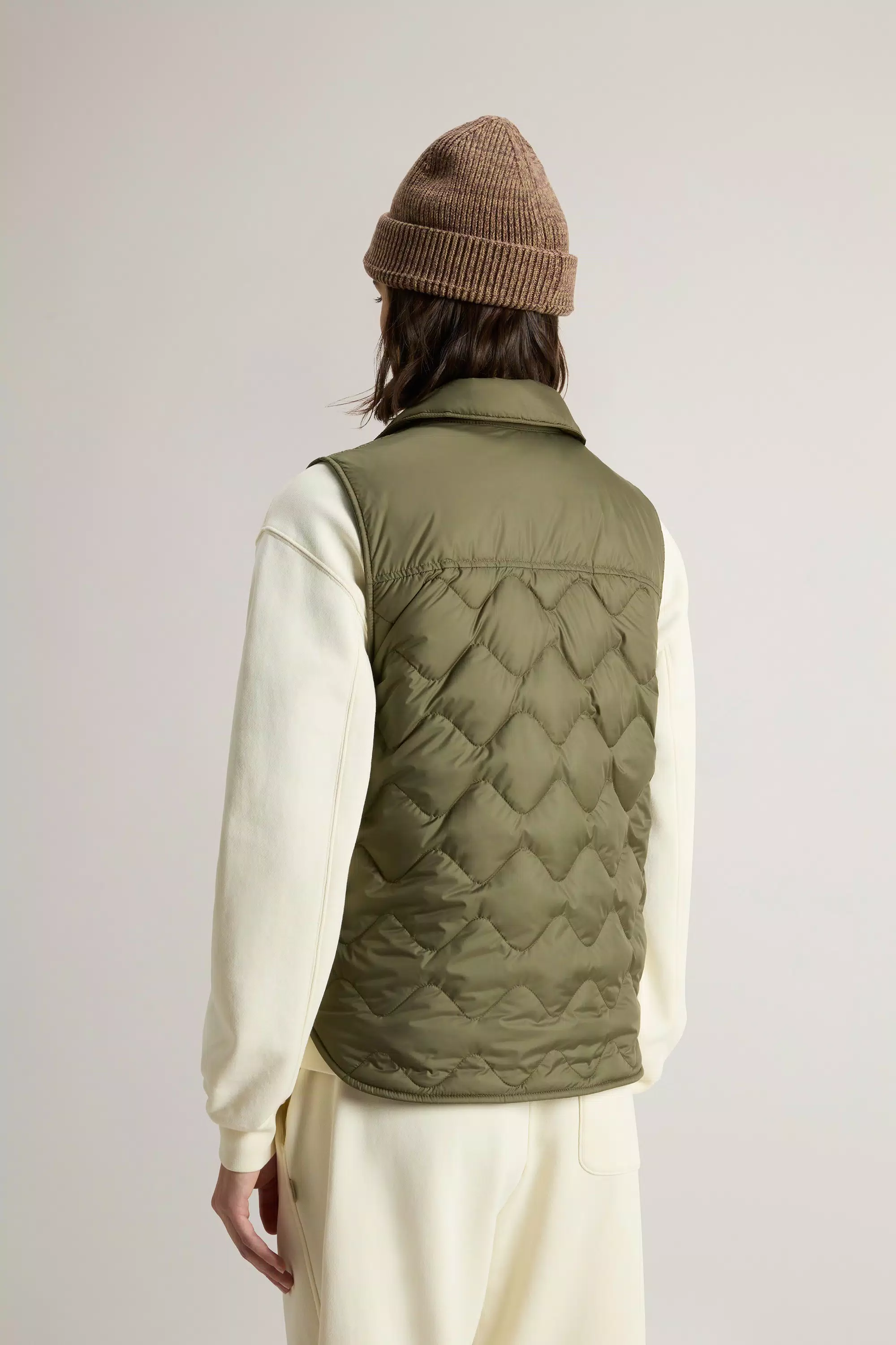 Quilted Microfiber Heritage Vest - Greenstone