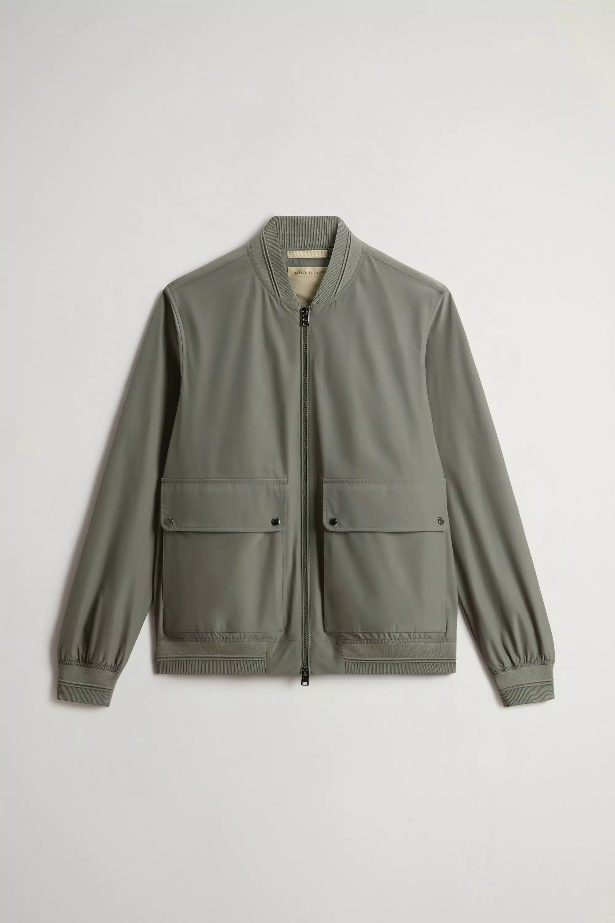 Wesley Bomber Jacket in Urban Touch - Smokey Olive