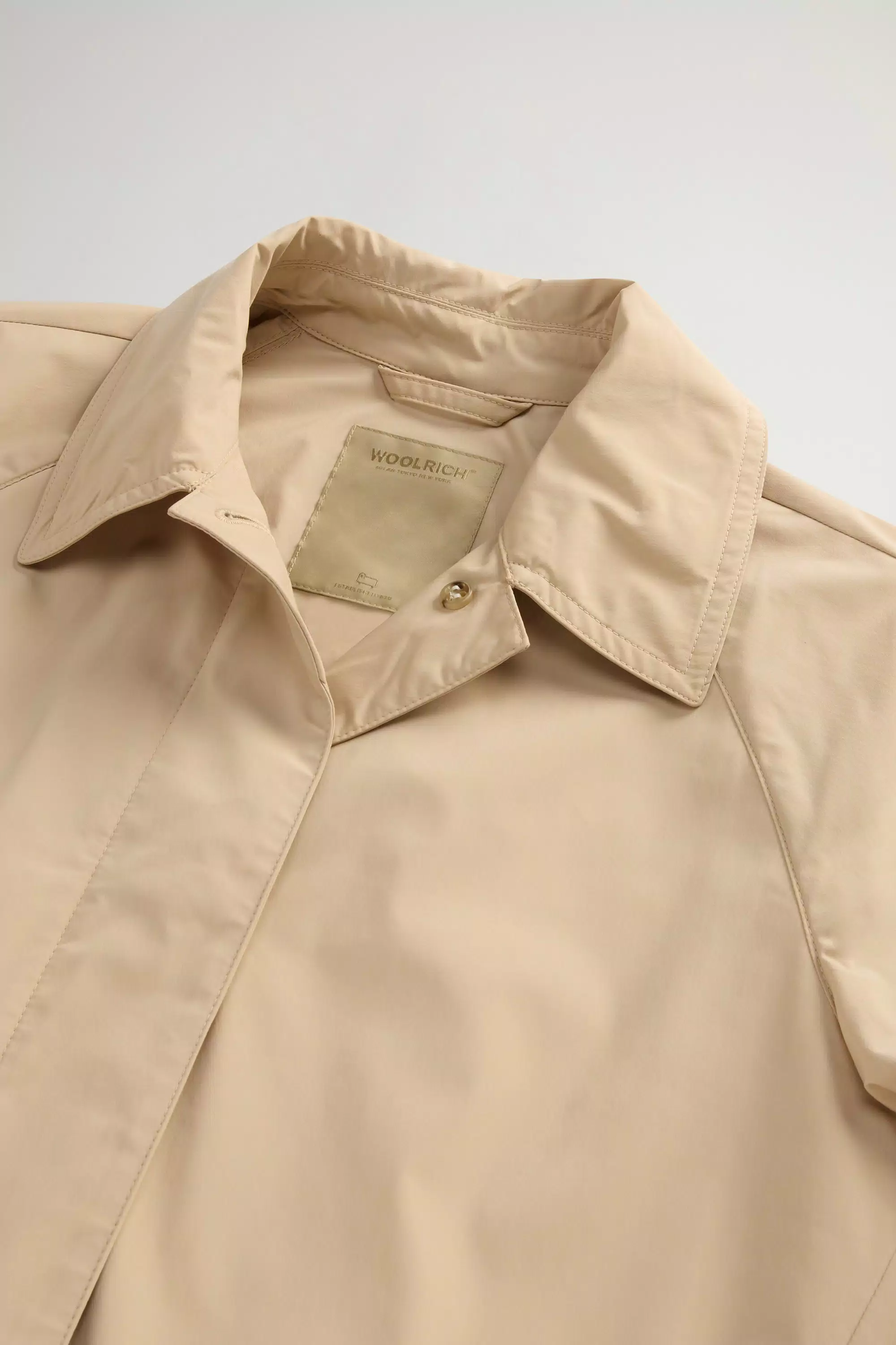 Urban Touch Trench Coat - White Pepper