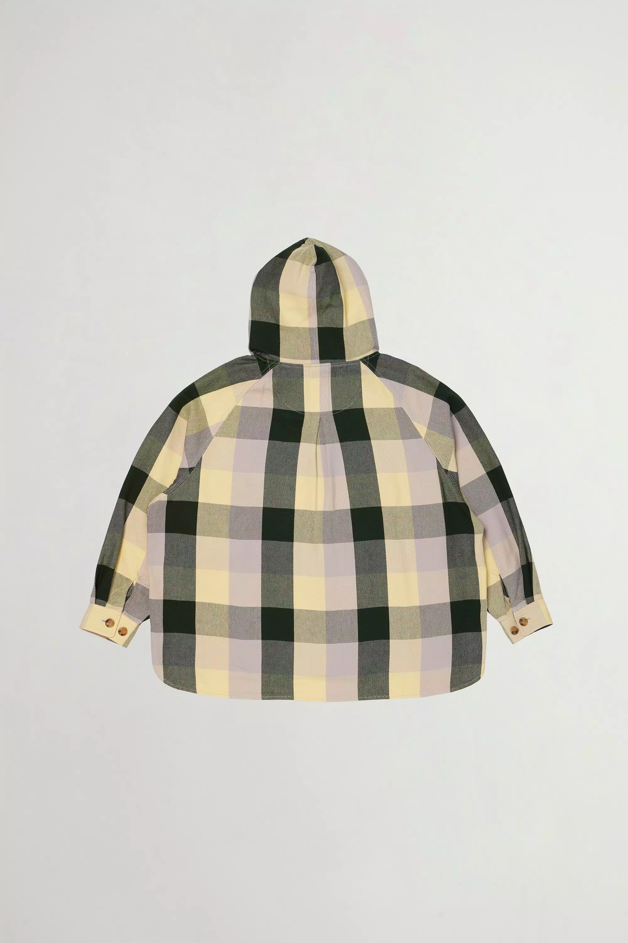 Buffalo Jacket in Checked Pure Cotton - Yellow