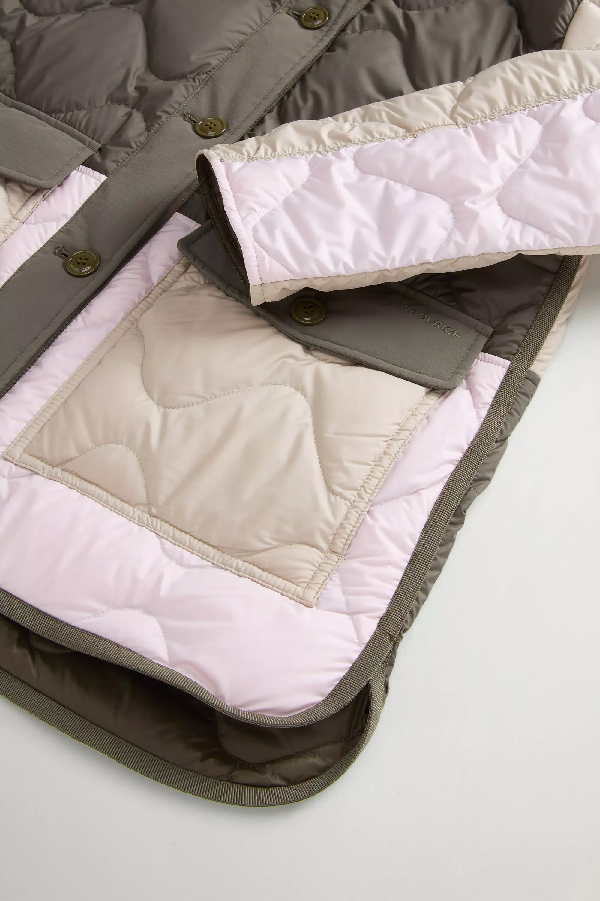 Quilted Microfiber Heritage Jacket - Oxford Tan Block