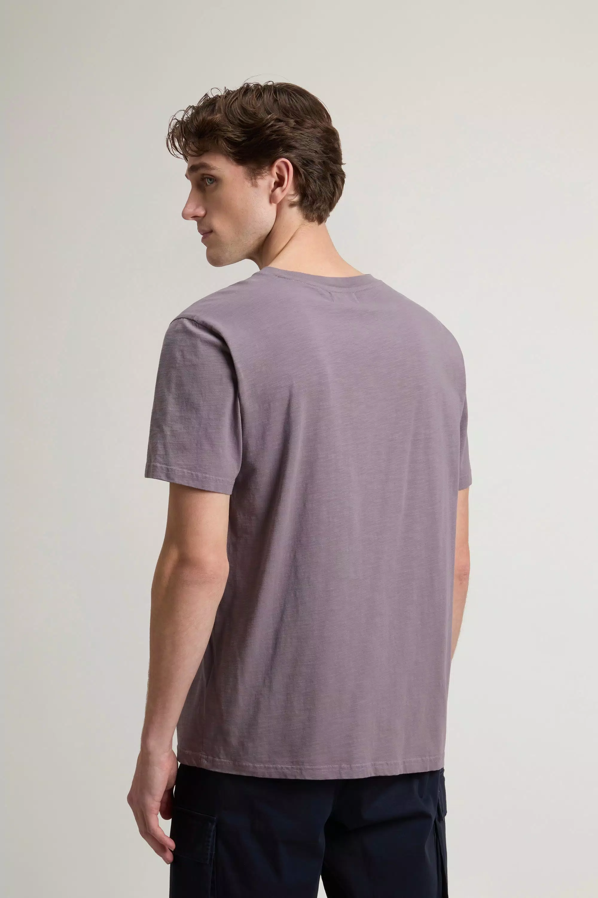 Slub T-Shirt in Pure Cotton - Shark