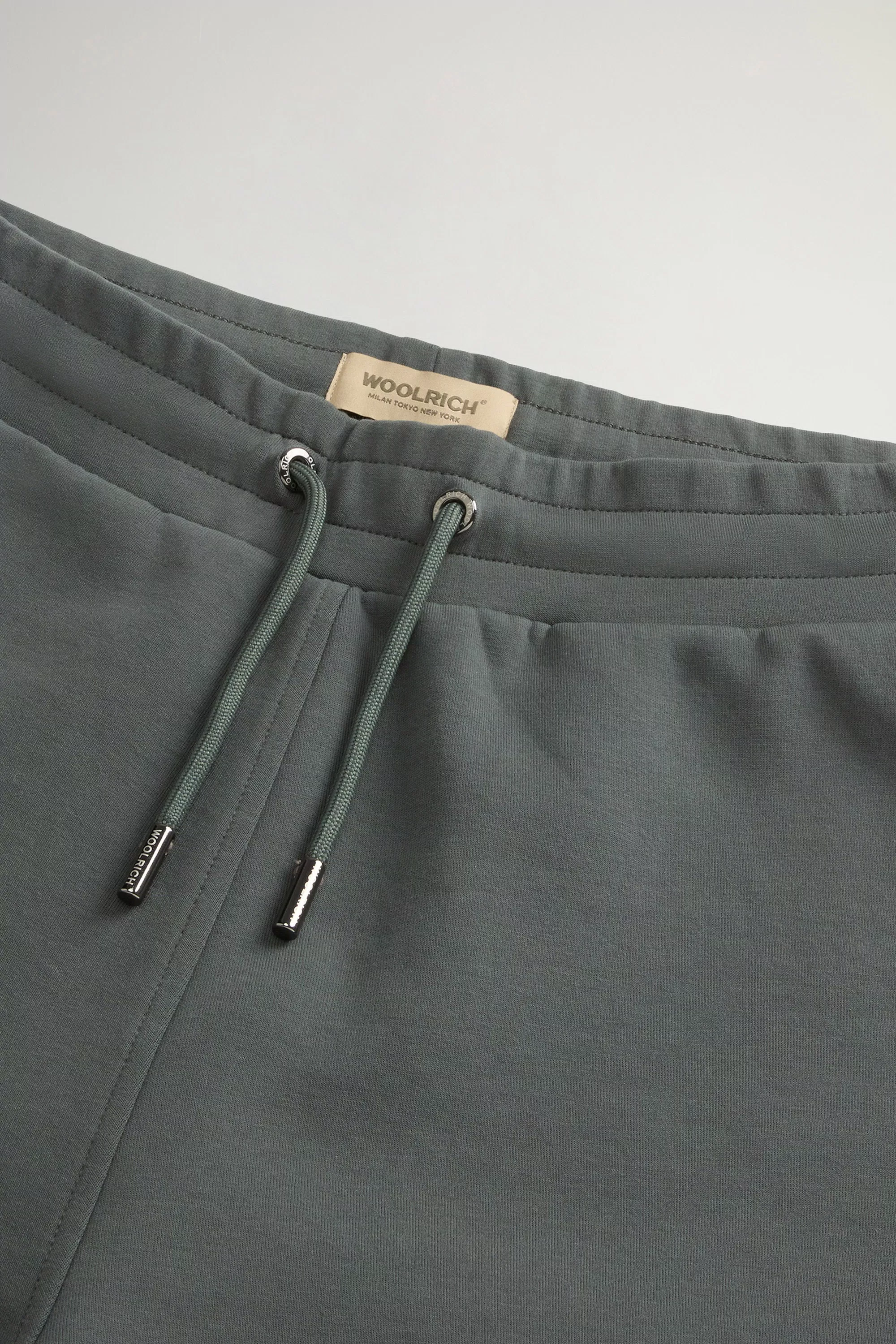 Shorts in Cotton-Blend Interlock - Forest Veil
