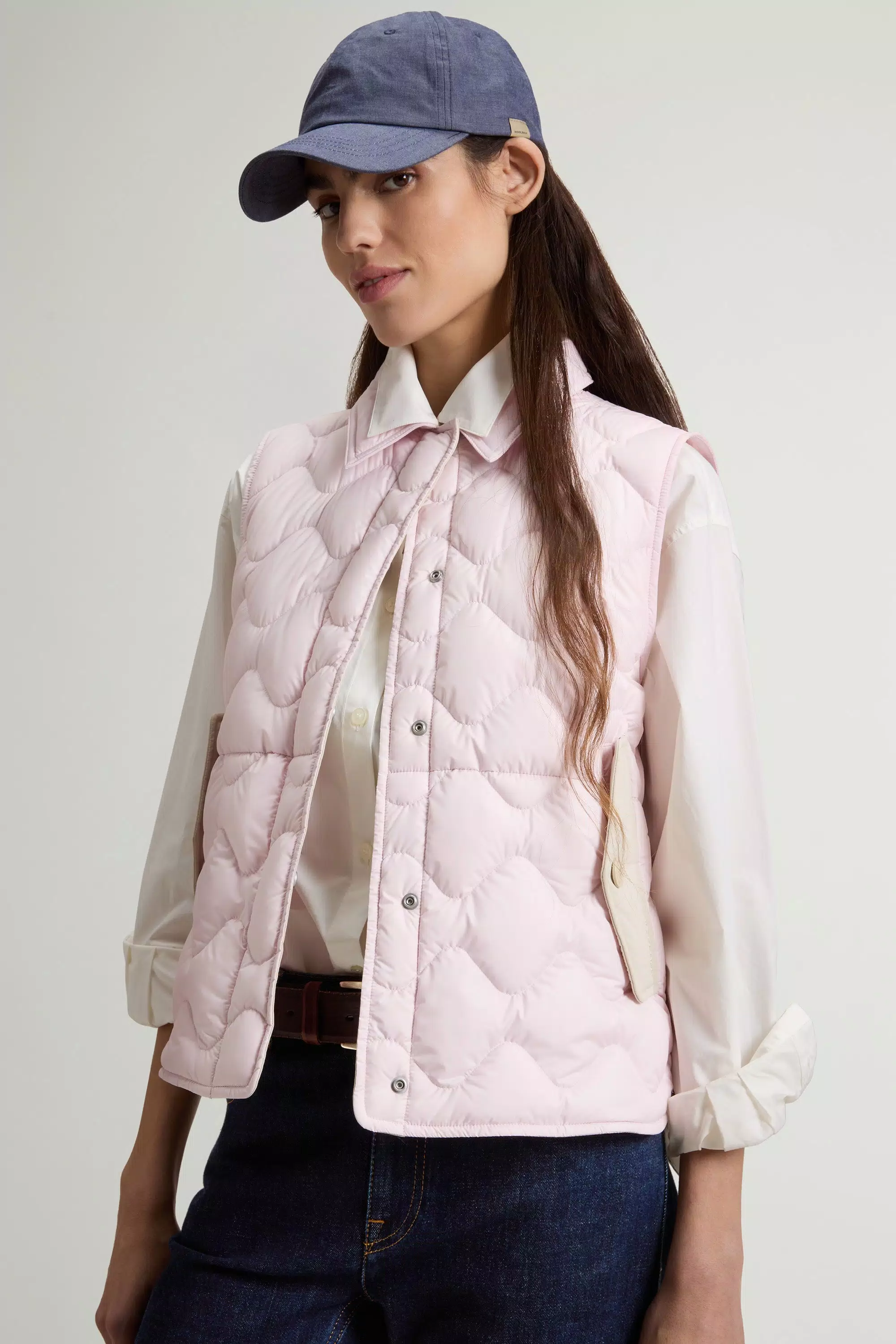 Quilted Microfiber Heritage Vest - Pale Lilac