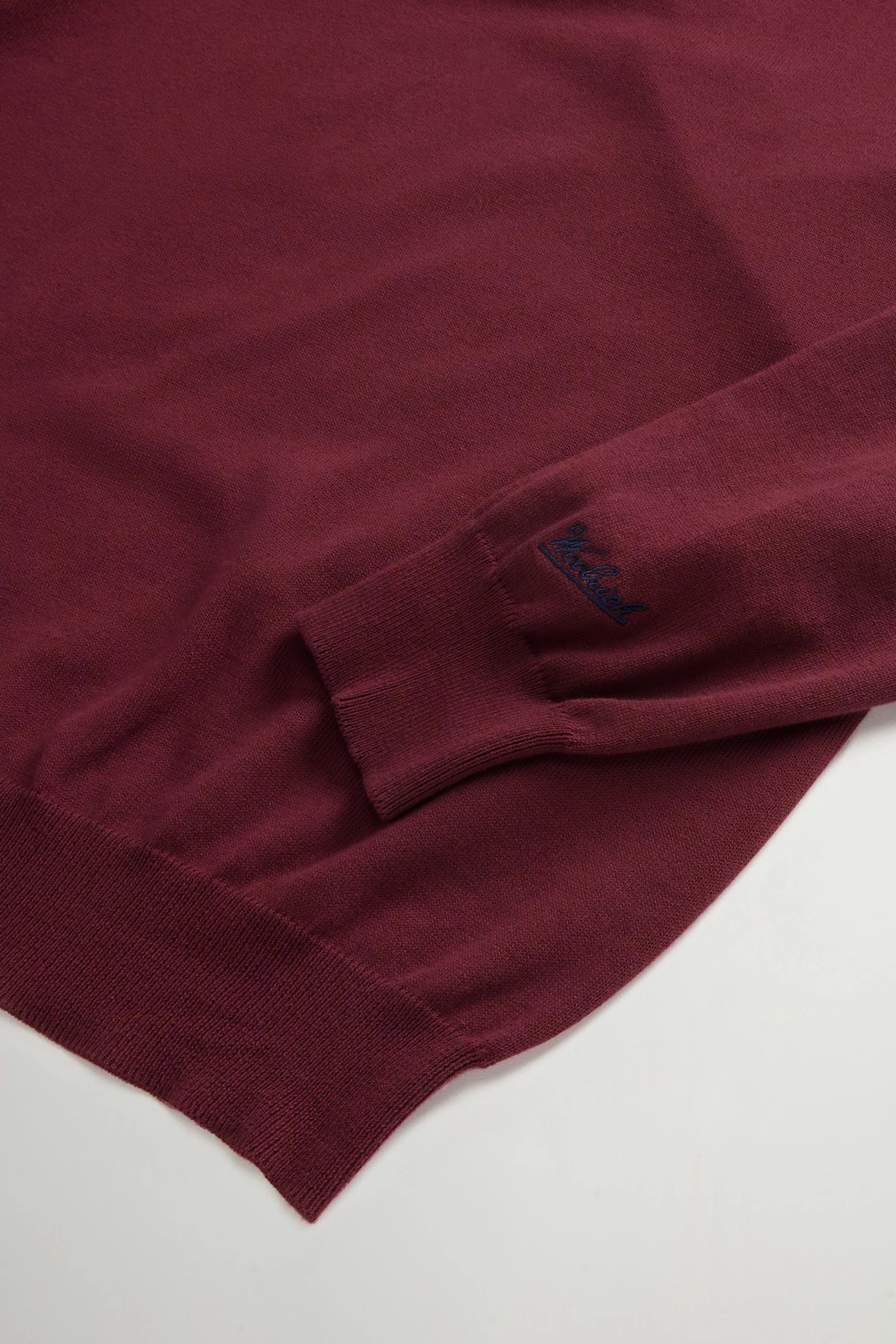 Crewneck Sweater in Pure Cotton - Rhododendron