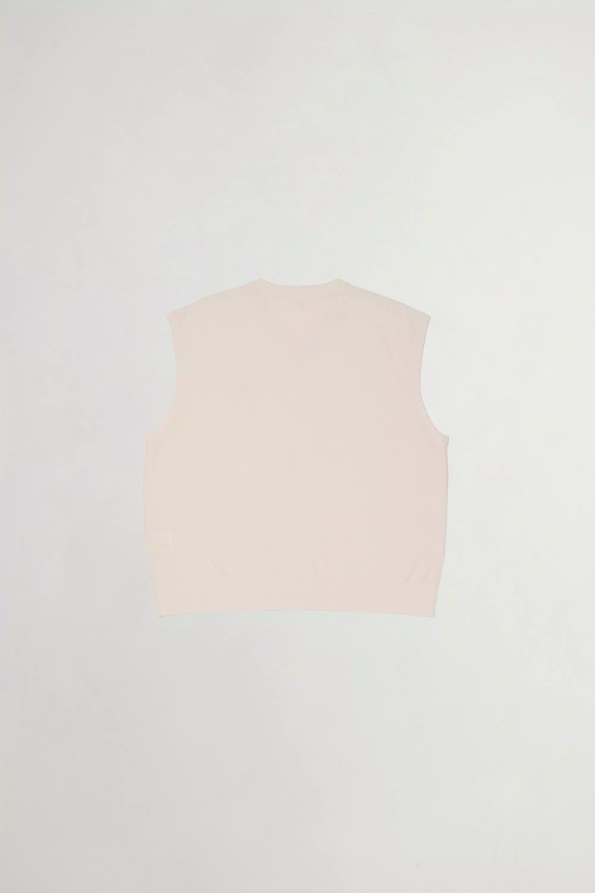 Vest in Pure Cotton Pique - White