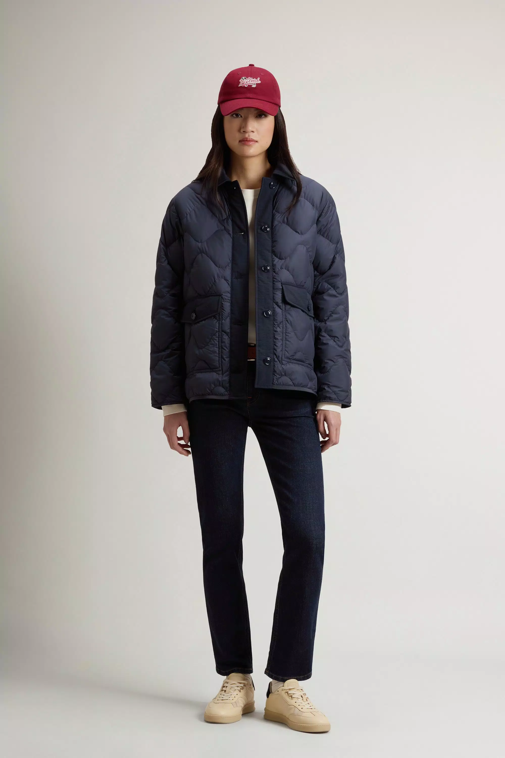 Quilted Microfiber Heritage Jacket - Melton Blue