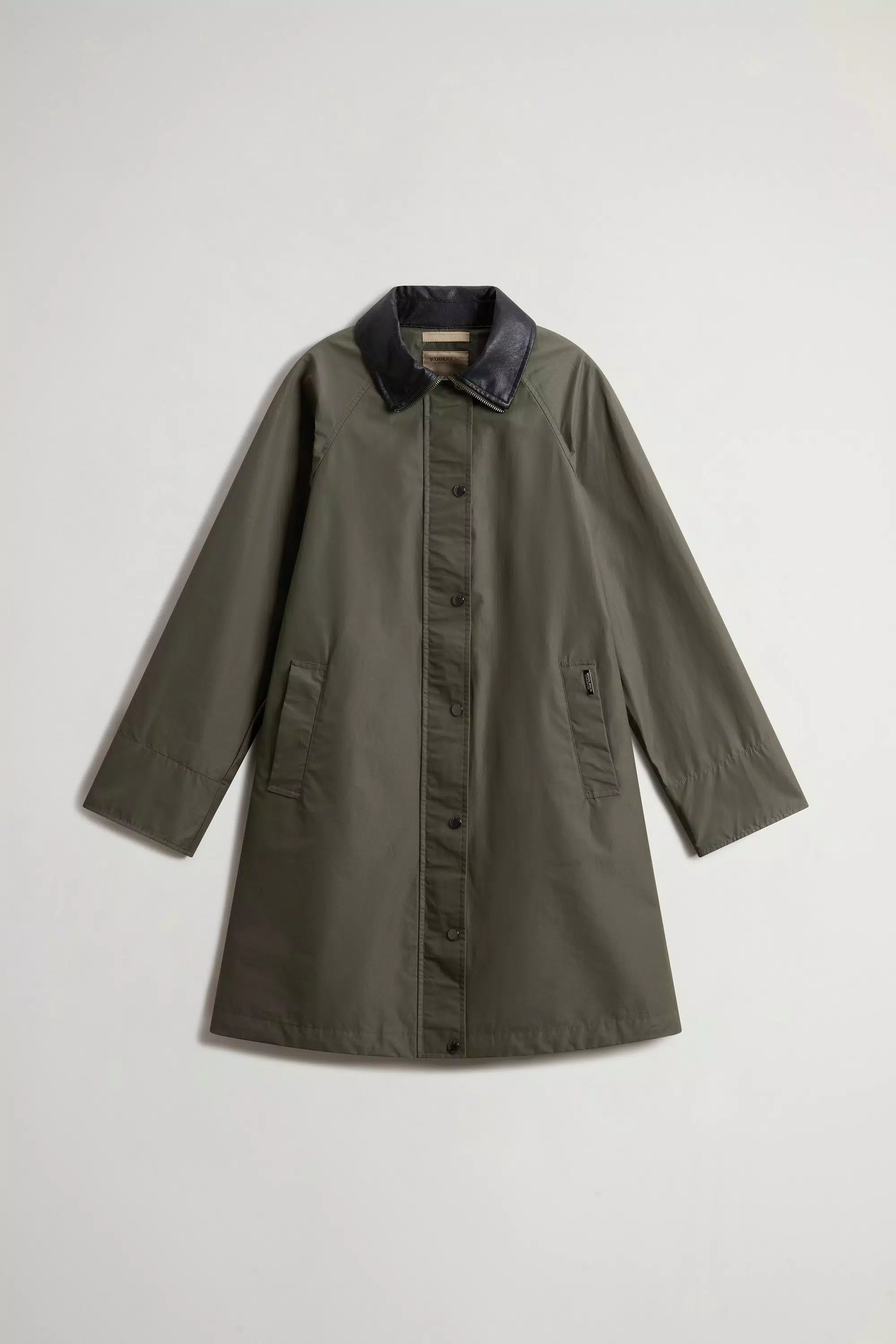 Dundee Trench Coat in Superwax Cotton - Waxed Dark Green