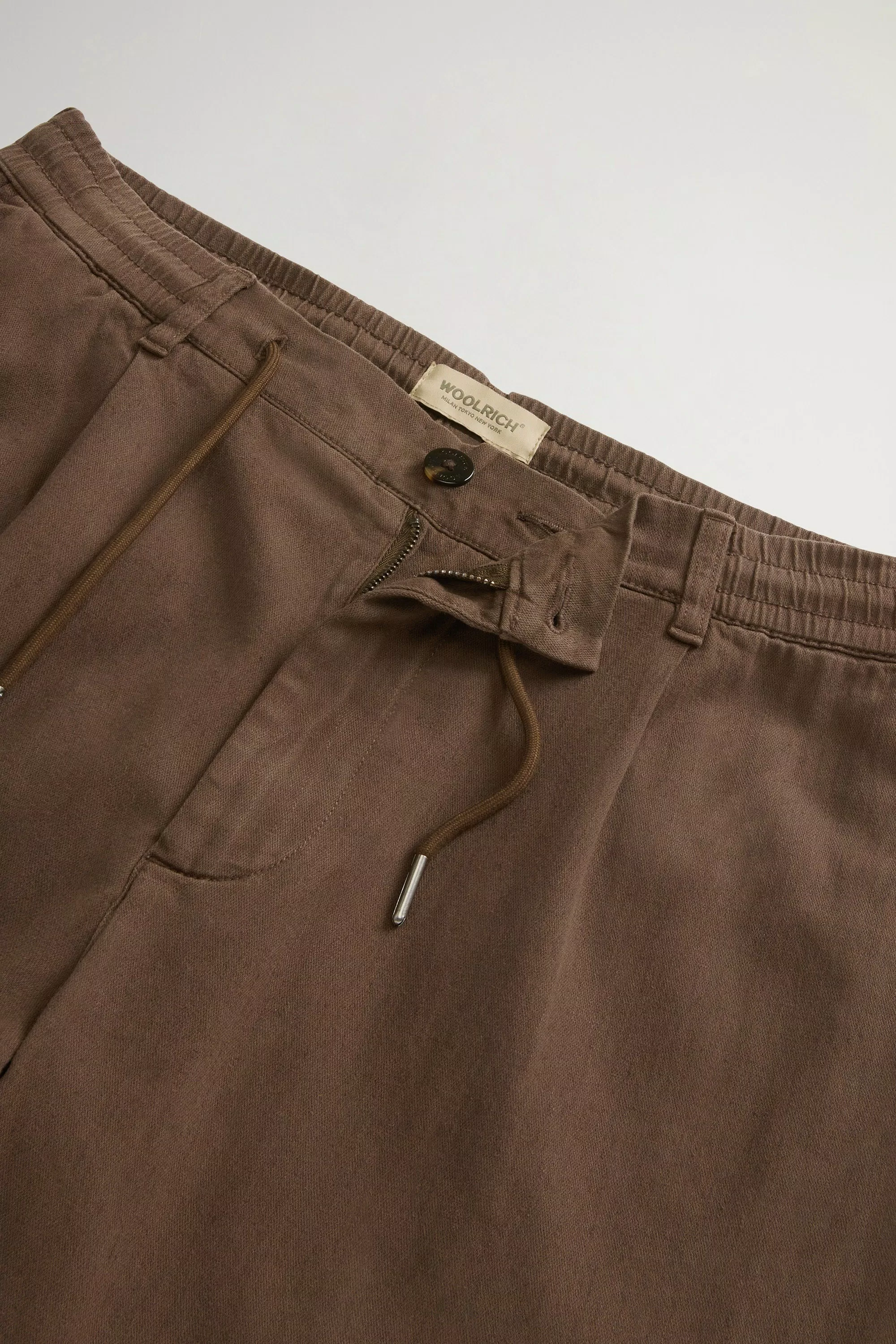 Garment-Dyed Milton Pants in Cotton and Linen Blend - Slate Black