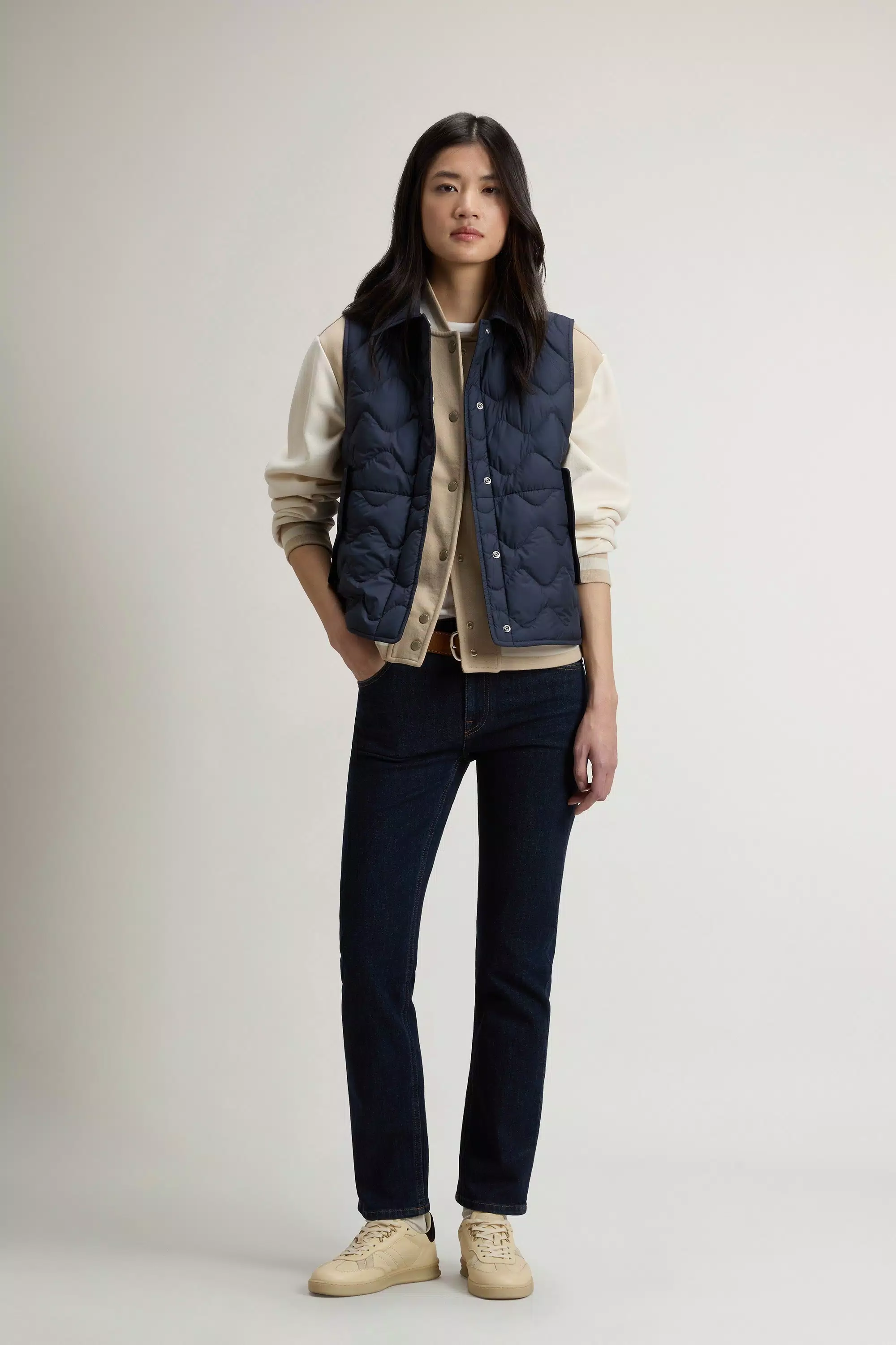 Quilted Microfiber Heritage Vest - Melton Blue