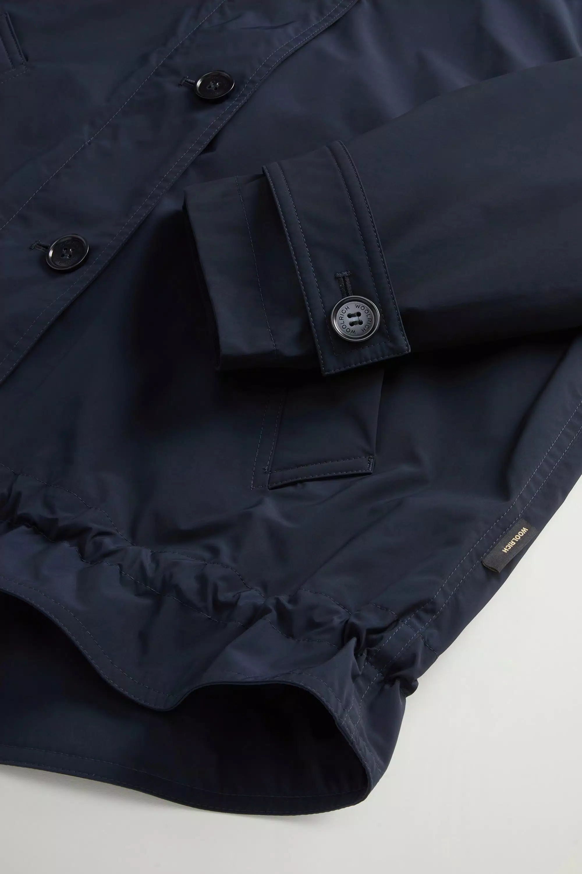 Short Urban Touch Parka - Melton Blue