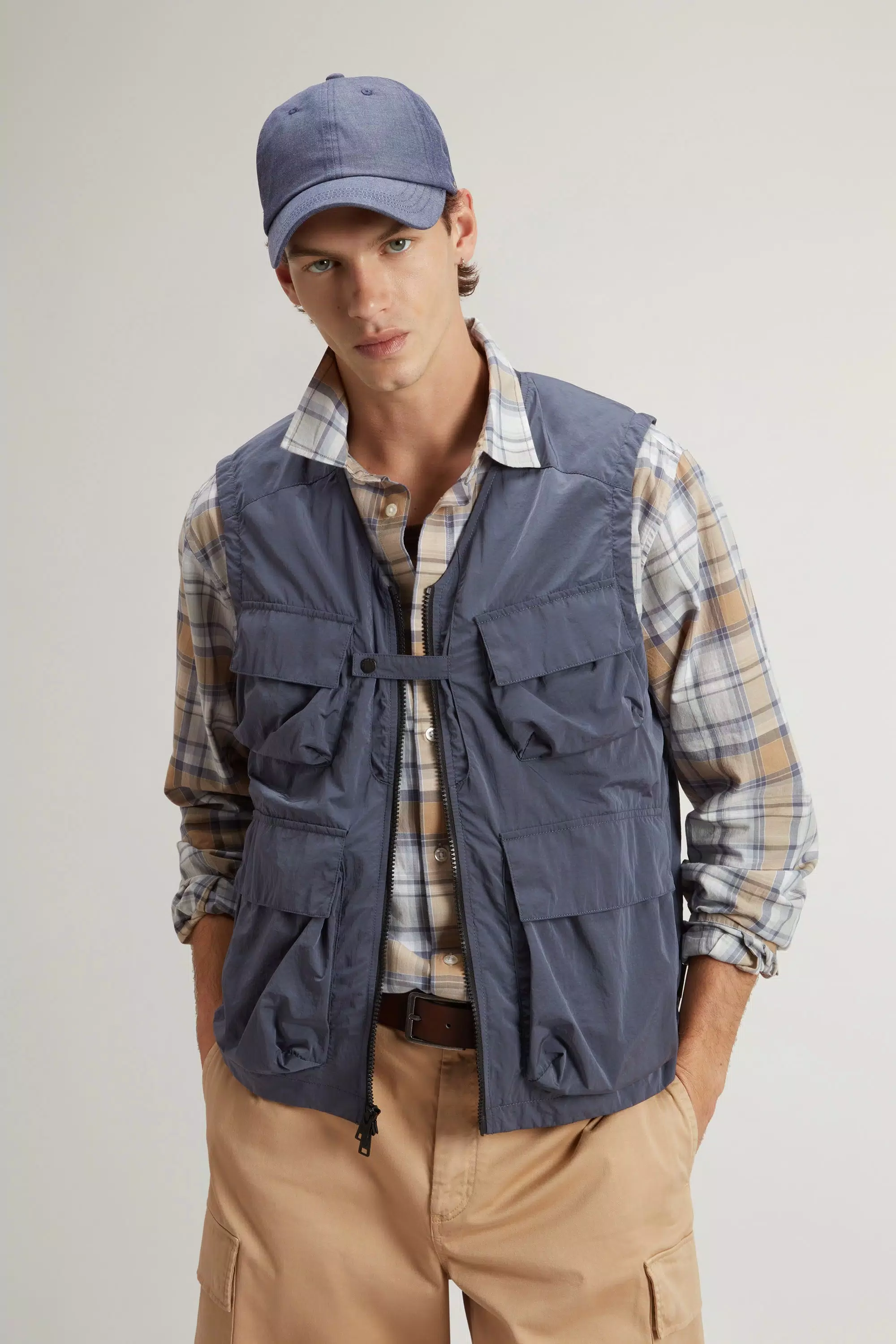 Vest in Olmetex Nylon - Grisaille